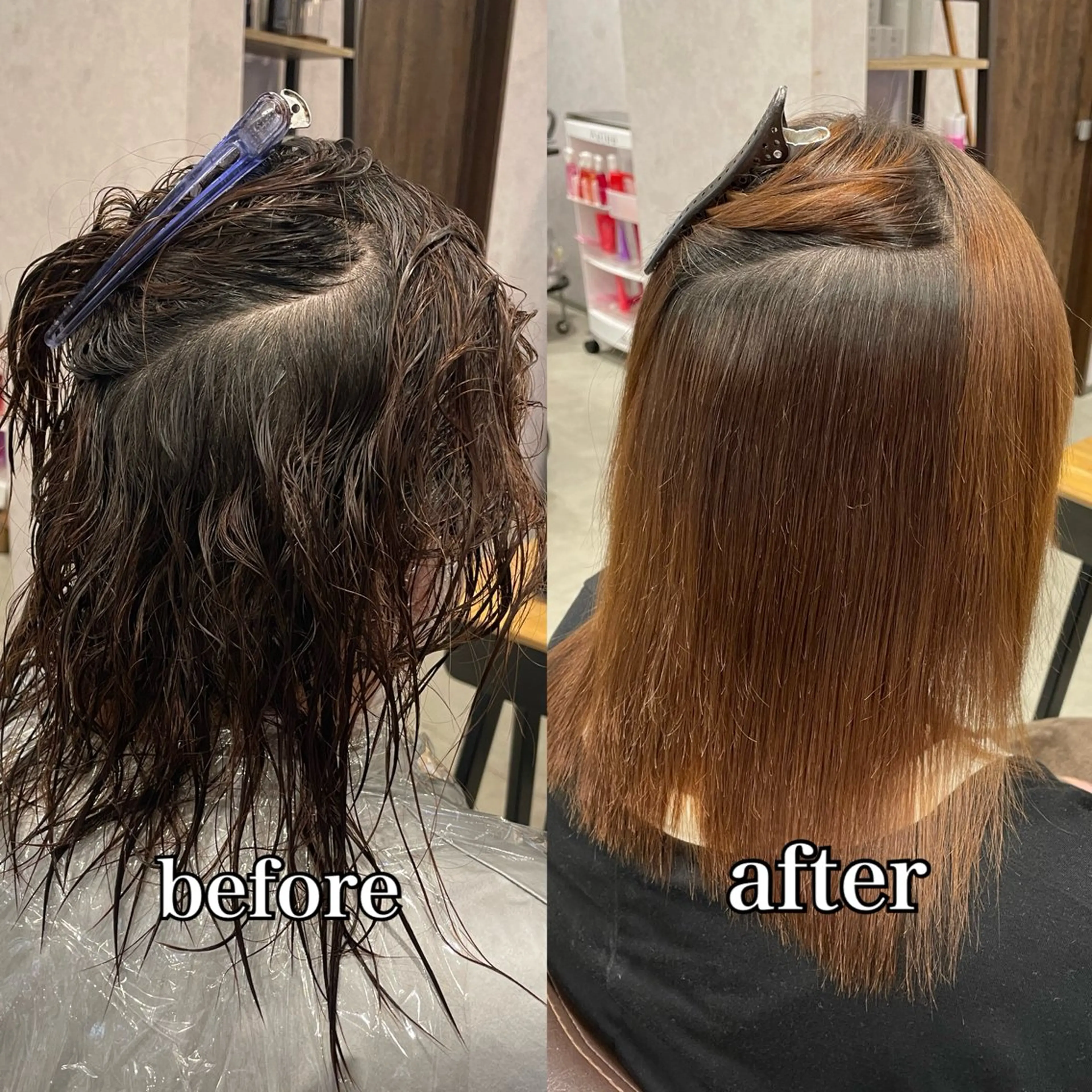 ミディアム 縮毛矯正 1st.hair.salon伊勢崎店所属・伊勢崎/似合せカット 🇰🇷KEIGO‪のヘアスタイル