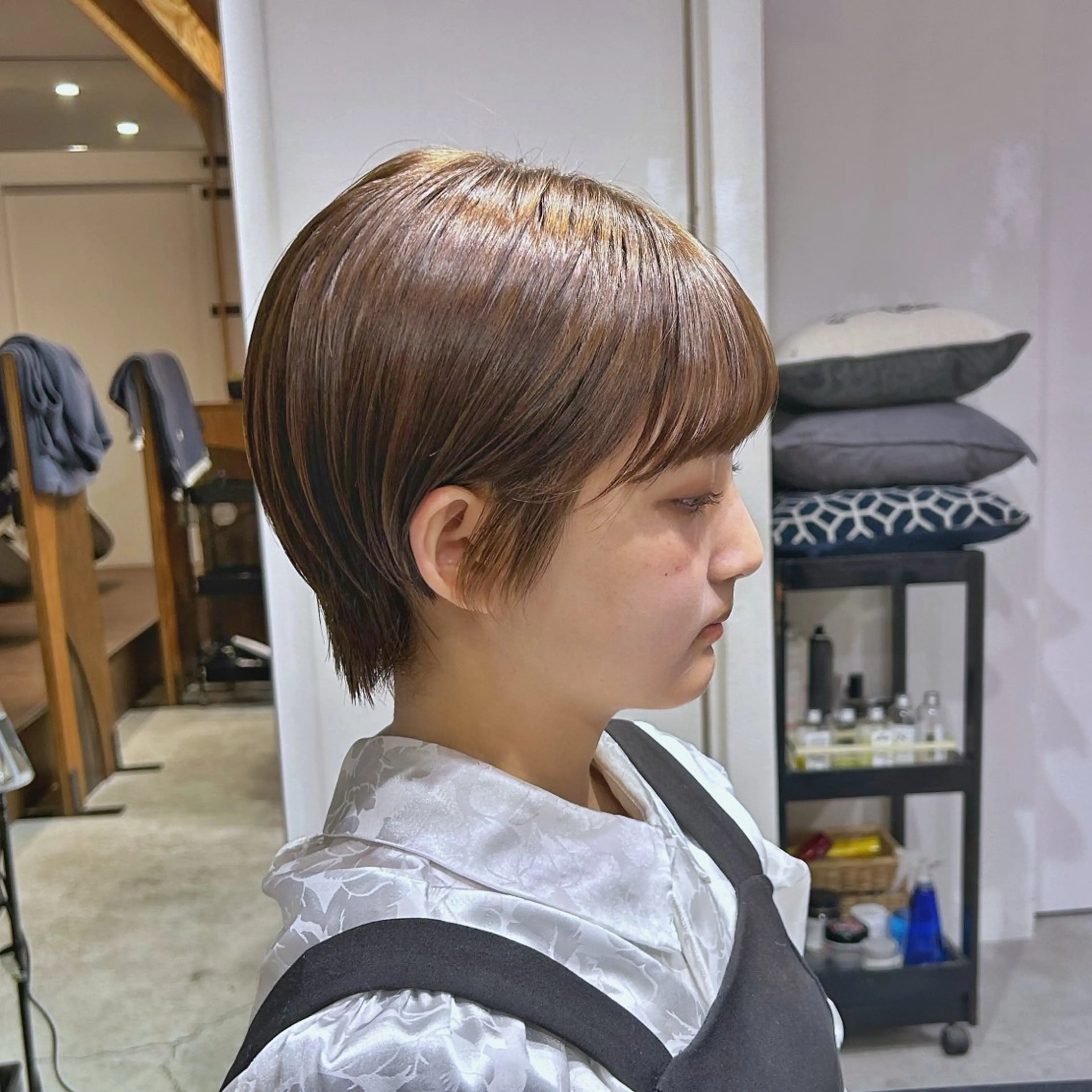 ショート カラー ヘアアレンジ ショートヘア gosgo所属・✨️ボブカット中村 真緒✨️のヘアスタイル