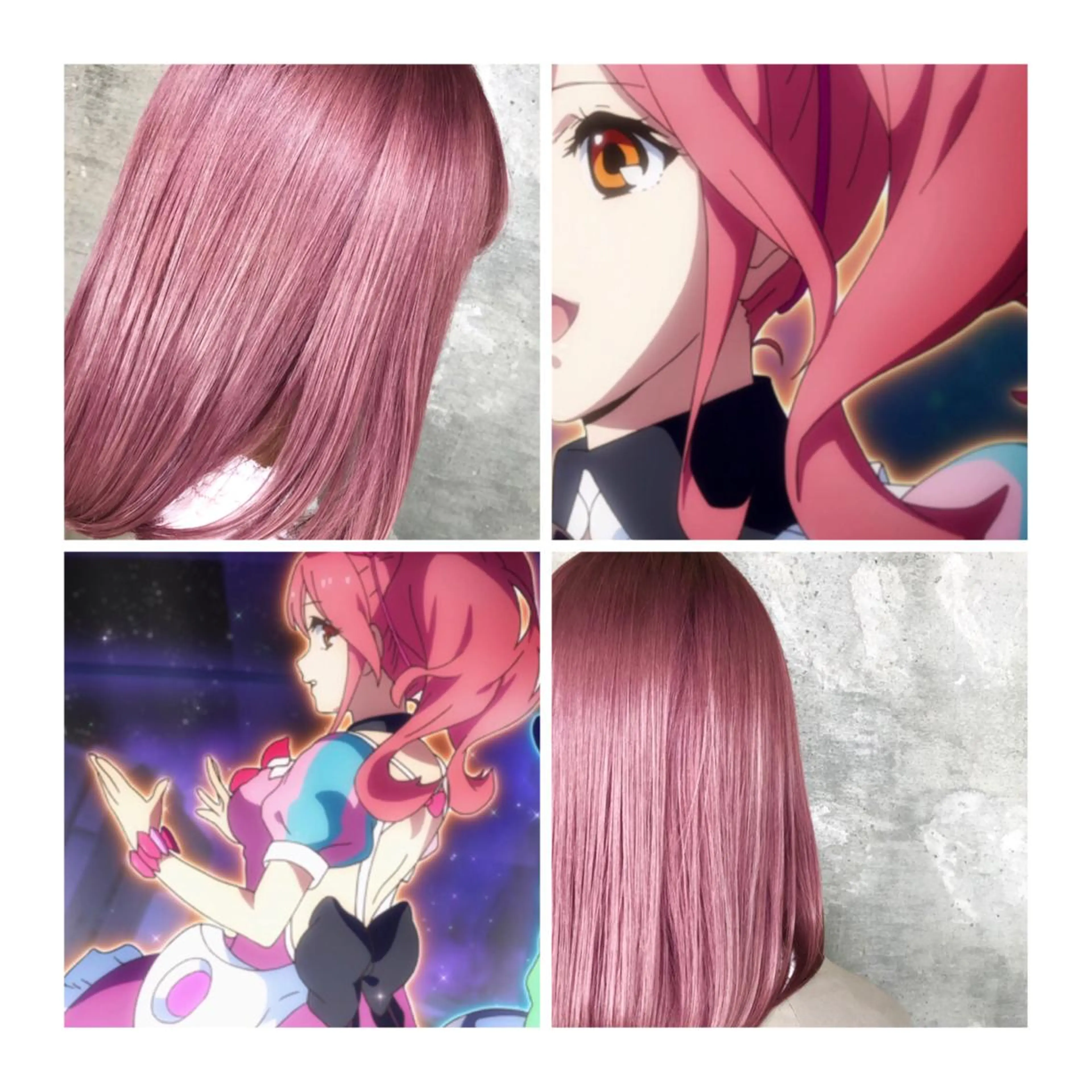 ミディアム カラー ピンクカラー GARU-ガル-所属・TSUNO🦖 派手髪/オタク美容師のヘアスタイル