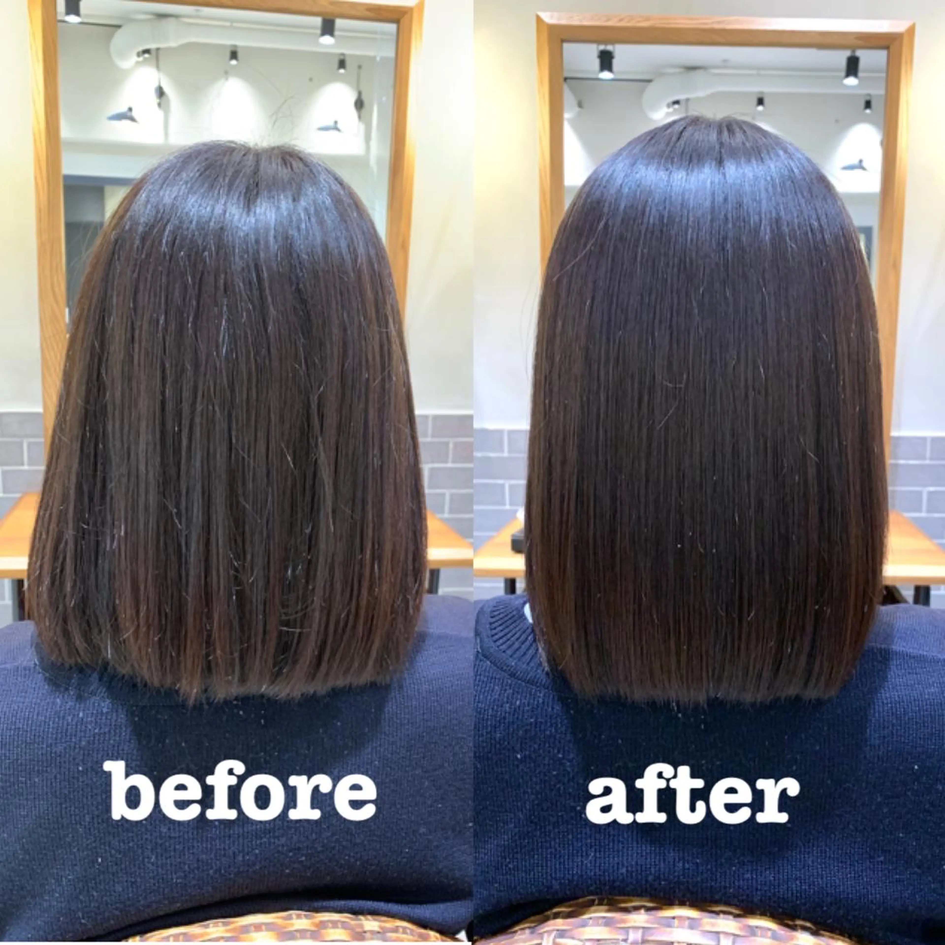 ミディアム パーマ 髪質改善/縮毛矯正 艶カラー/珠聡のヘアスタイル