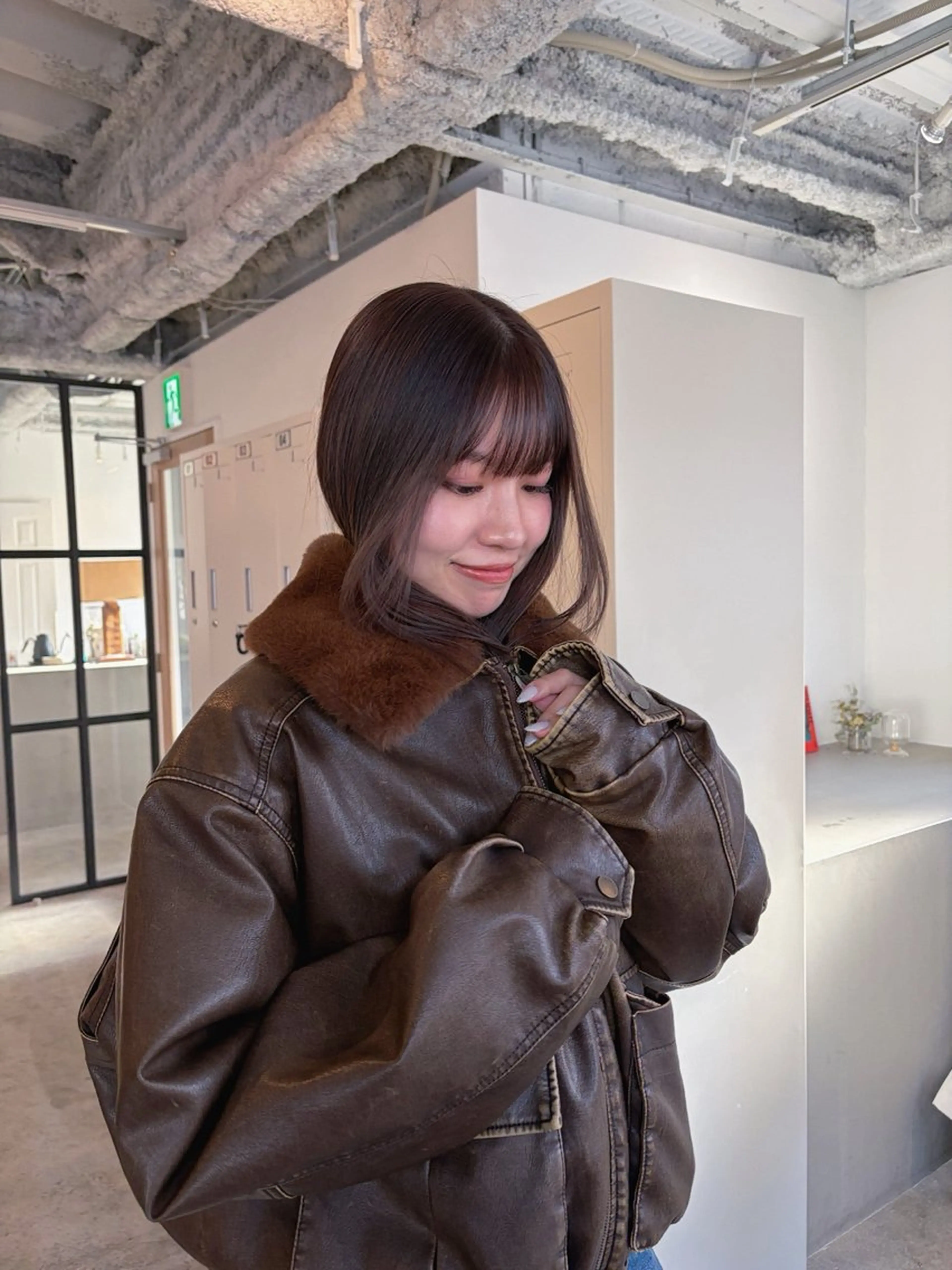 ミディアム カット 🧣misaki 透明感カラー🧣のヘアスタイル