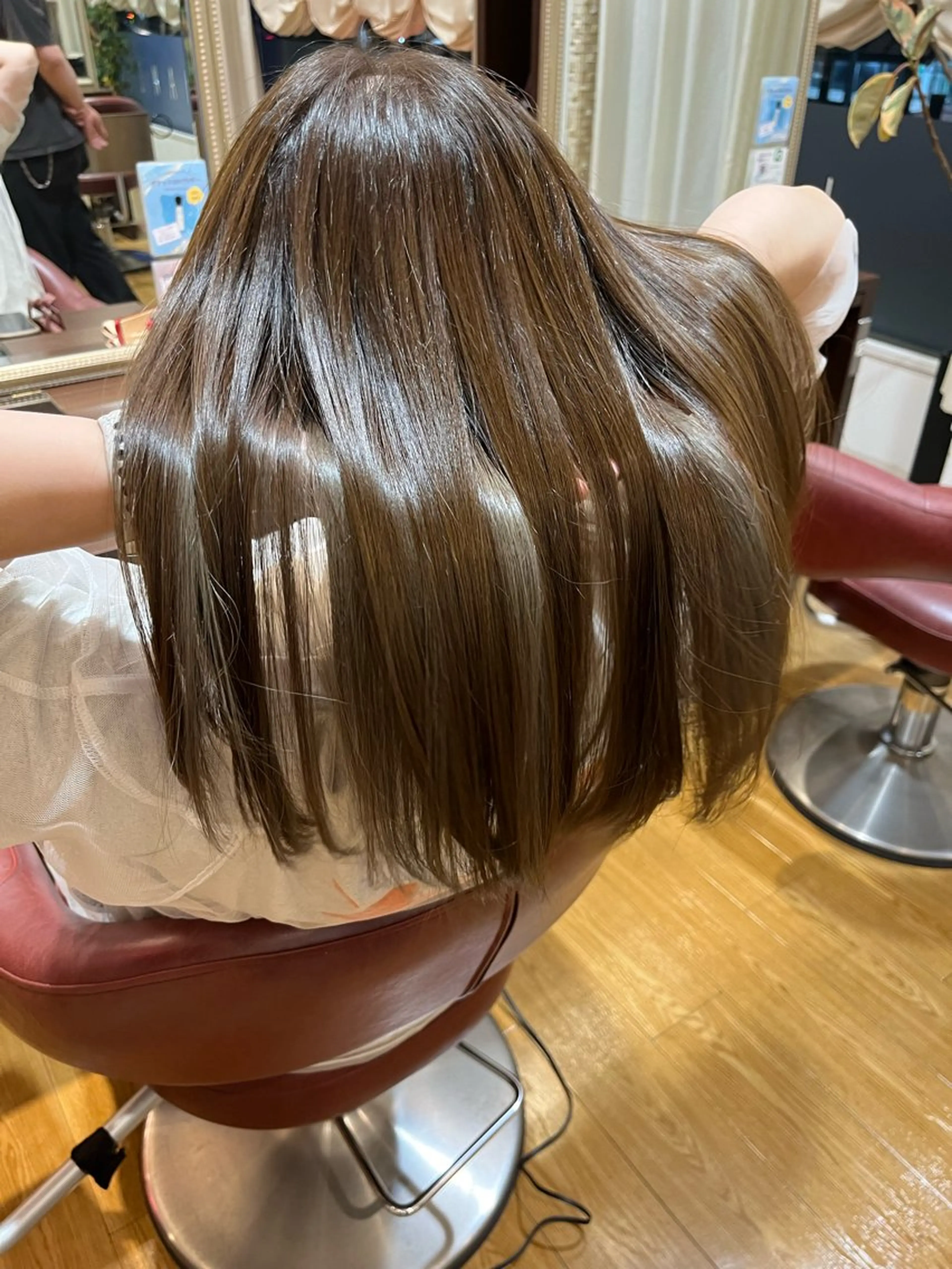 ロング カラー ヘアカラー トリートメント LENAHC ist アベフミナのヘアスタイル