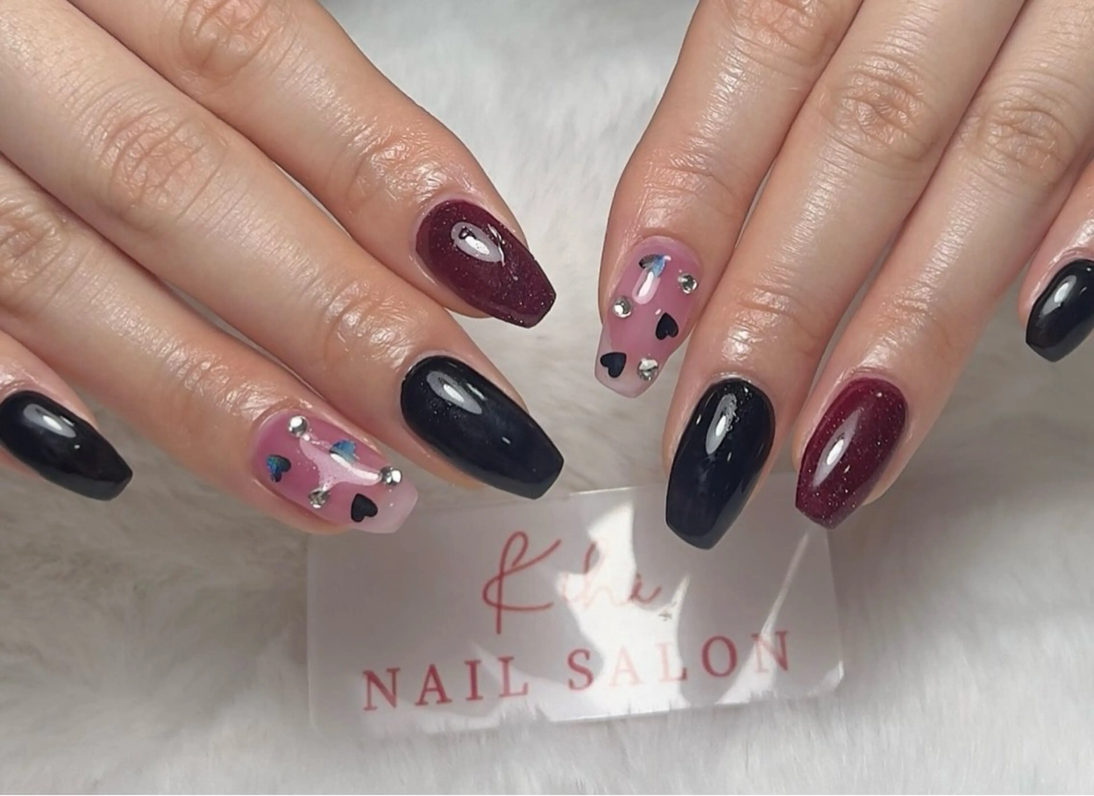 ネイル フレンチネイル ジェルネイル グラデーション キラキラネイル 韓国ネイル 清水 ユナのネイルデザイン