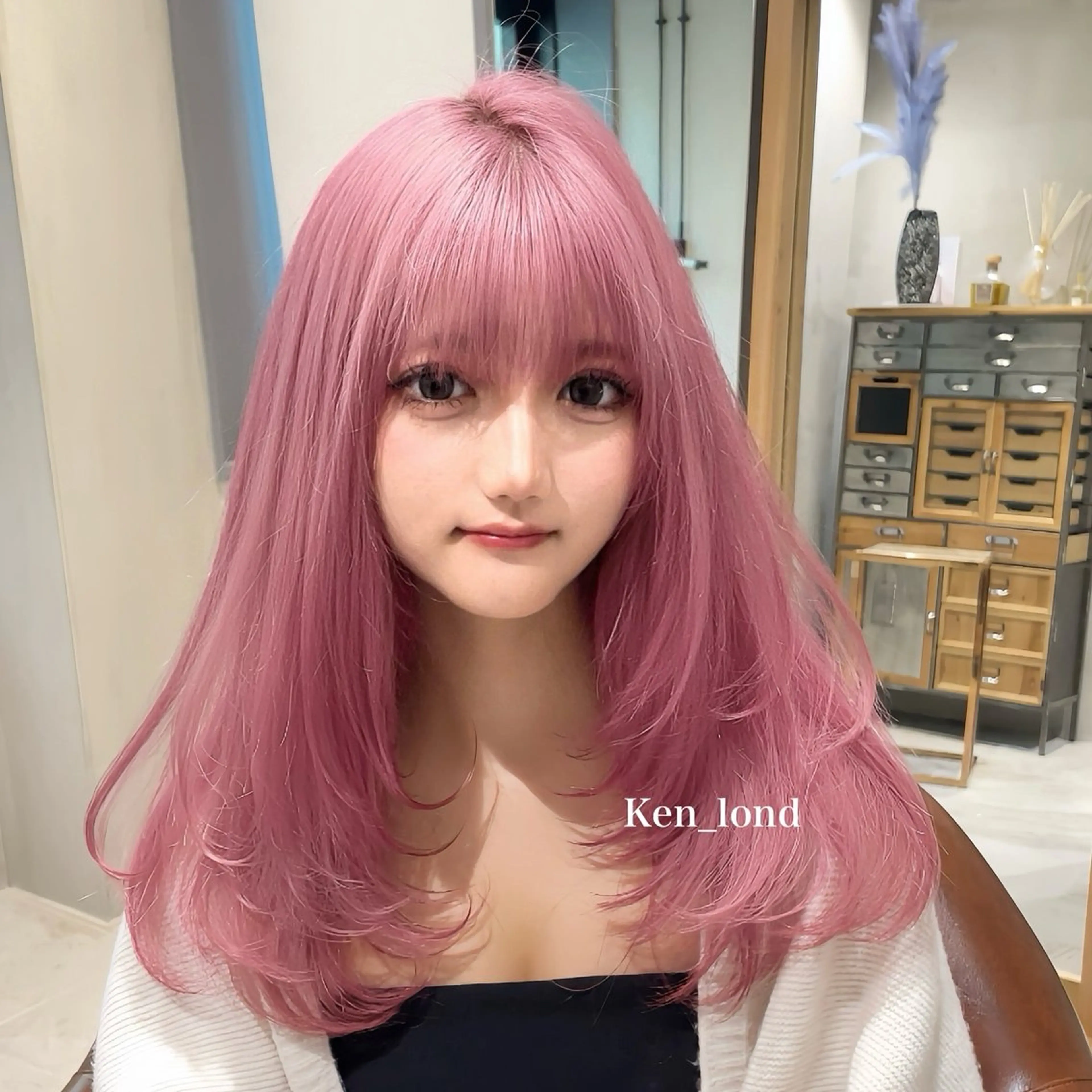 ロング レイヤーカット ヘアカラー 🥇KEN /レイヤー/艶カラーのヘアスタイル