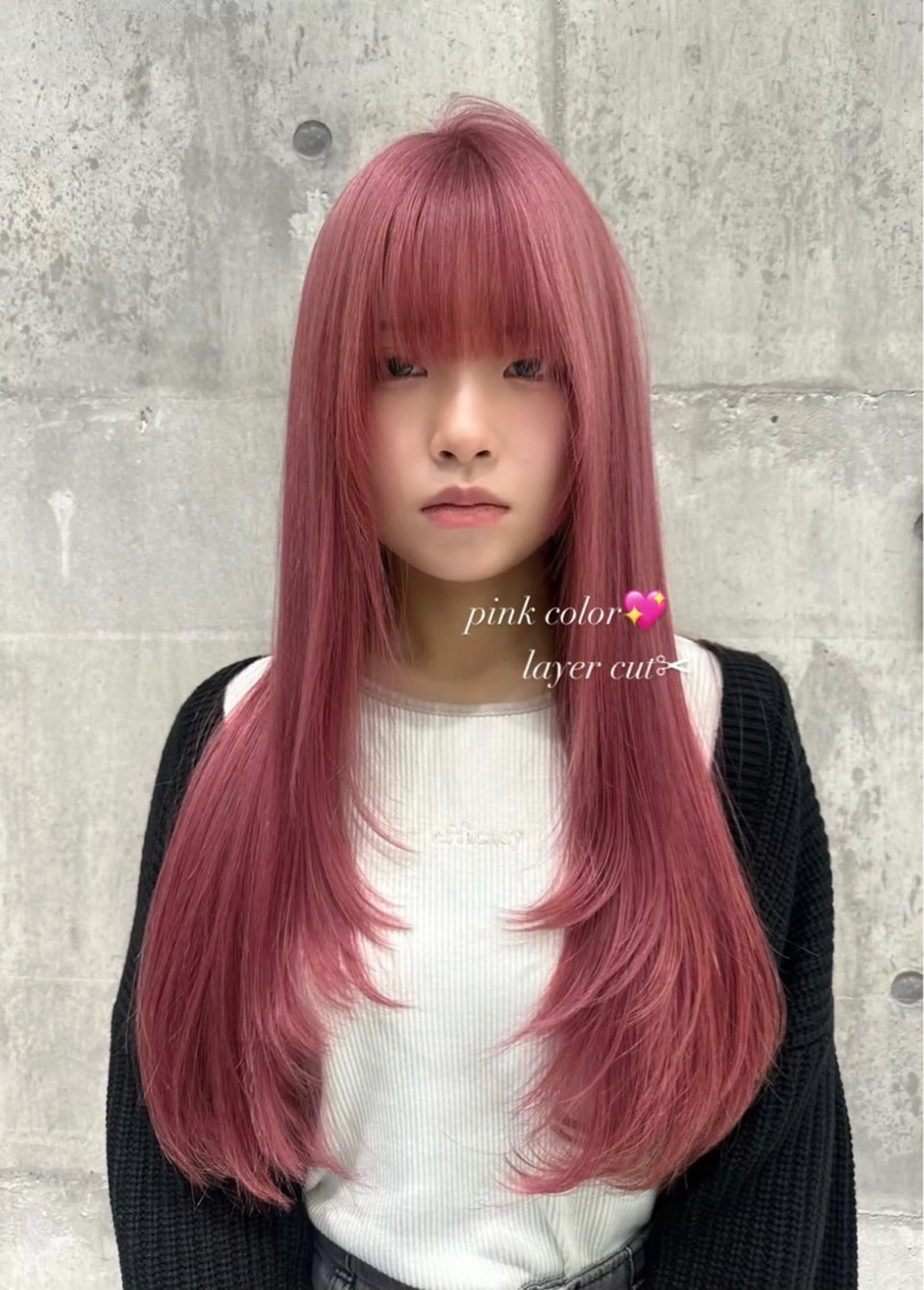 ロング カラー パーマ メンズ ヘアカラー のん🎀ハイトーン/ レイヤーカット🐳のヘアスタイル