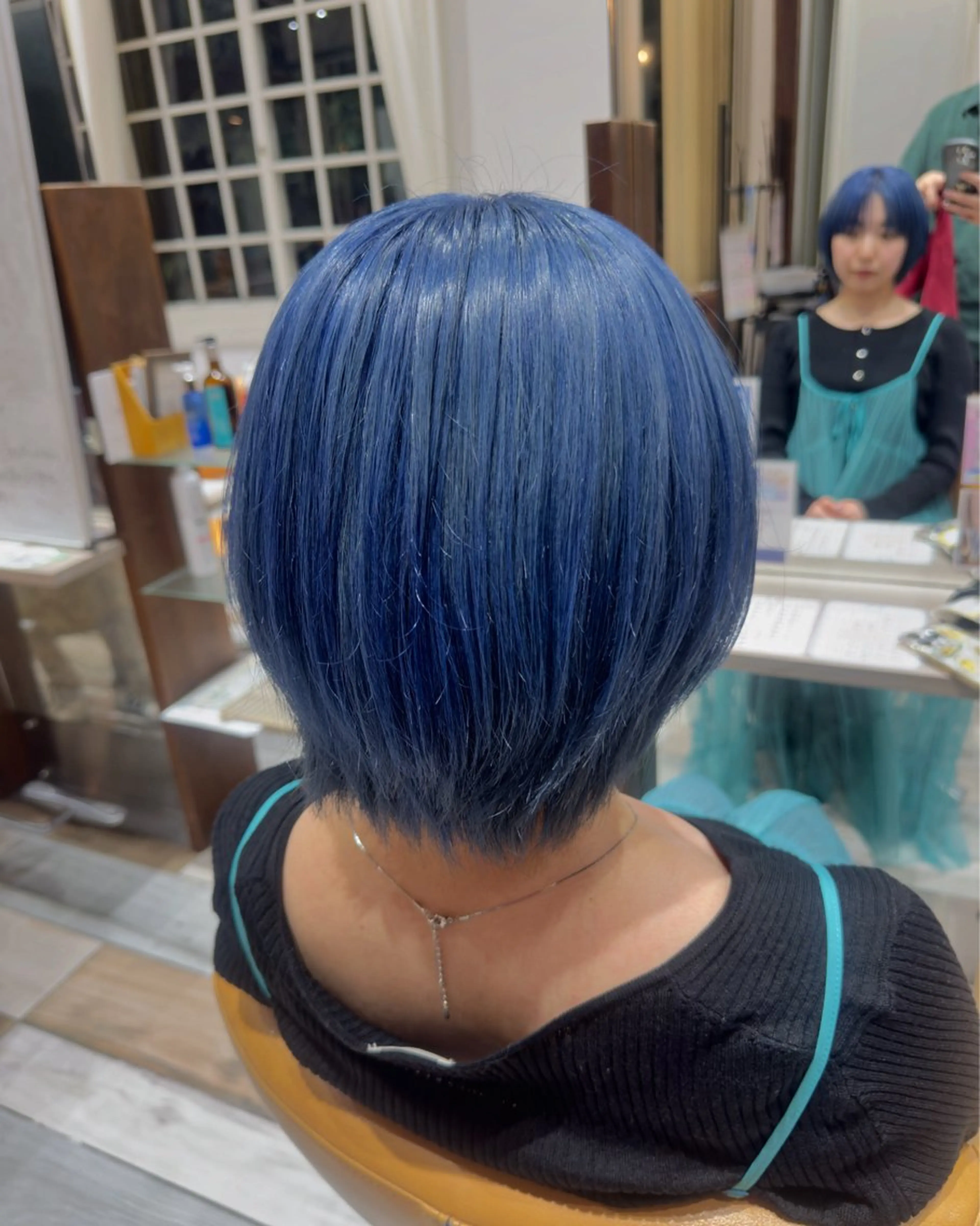 ショート カラー ブルーカラー 北村 優樹のヘアスタイル