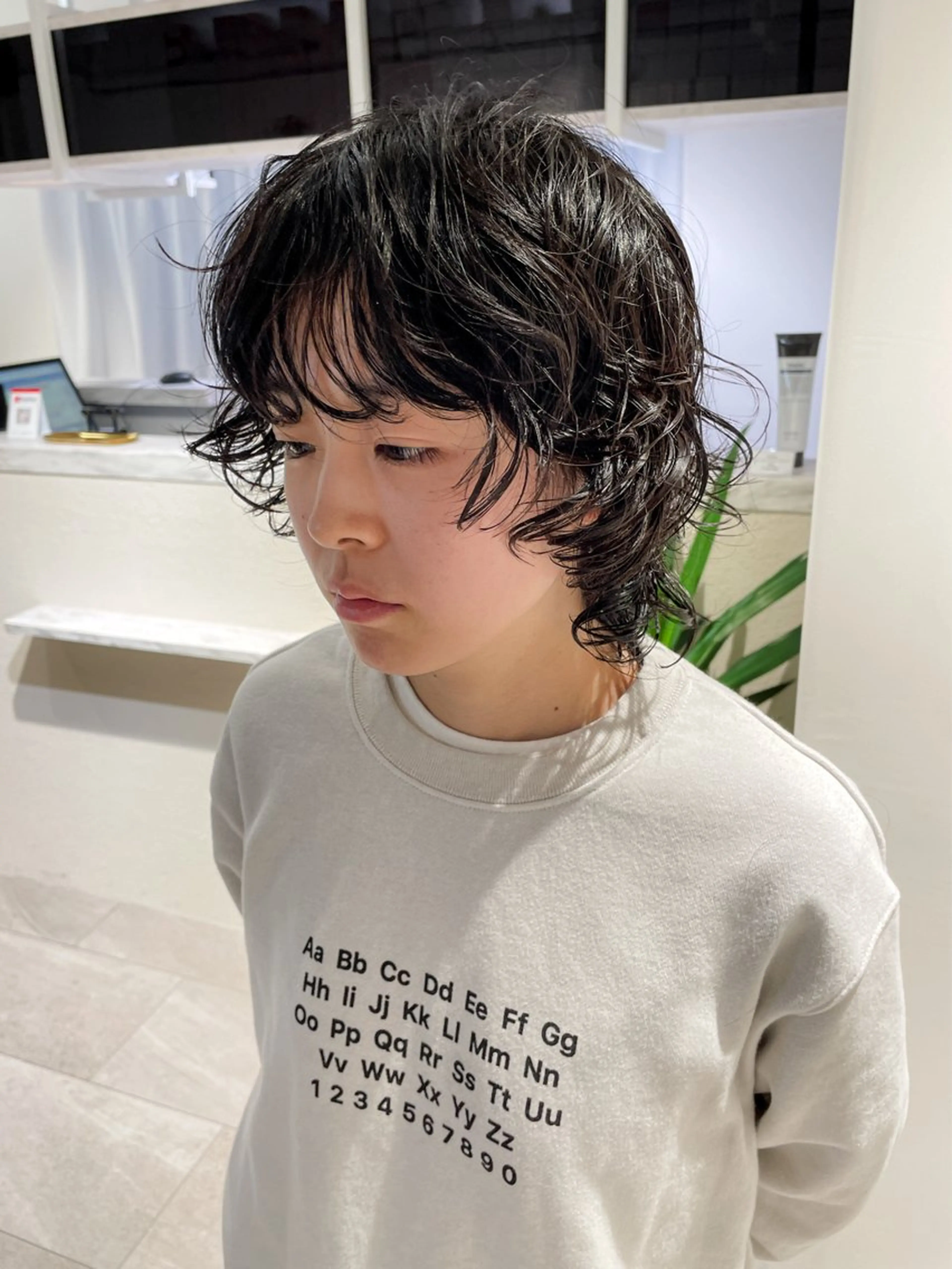 ミディアム パーマ Miyamoto Yasuchikaのヘアスタイル