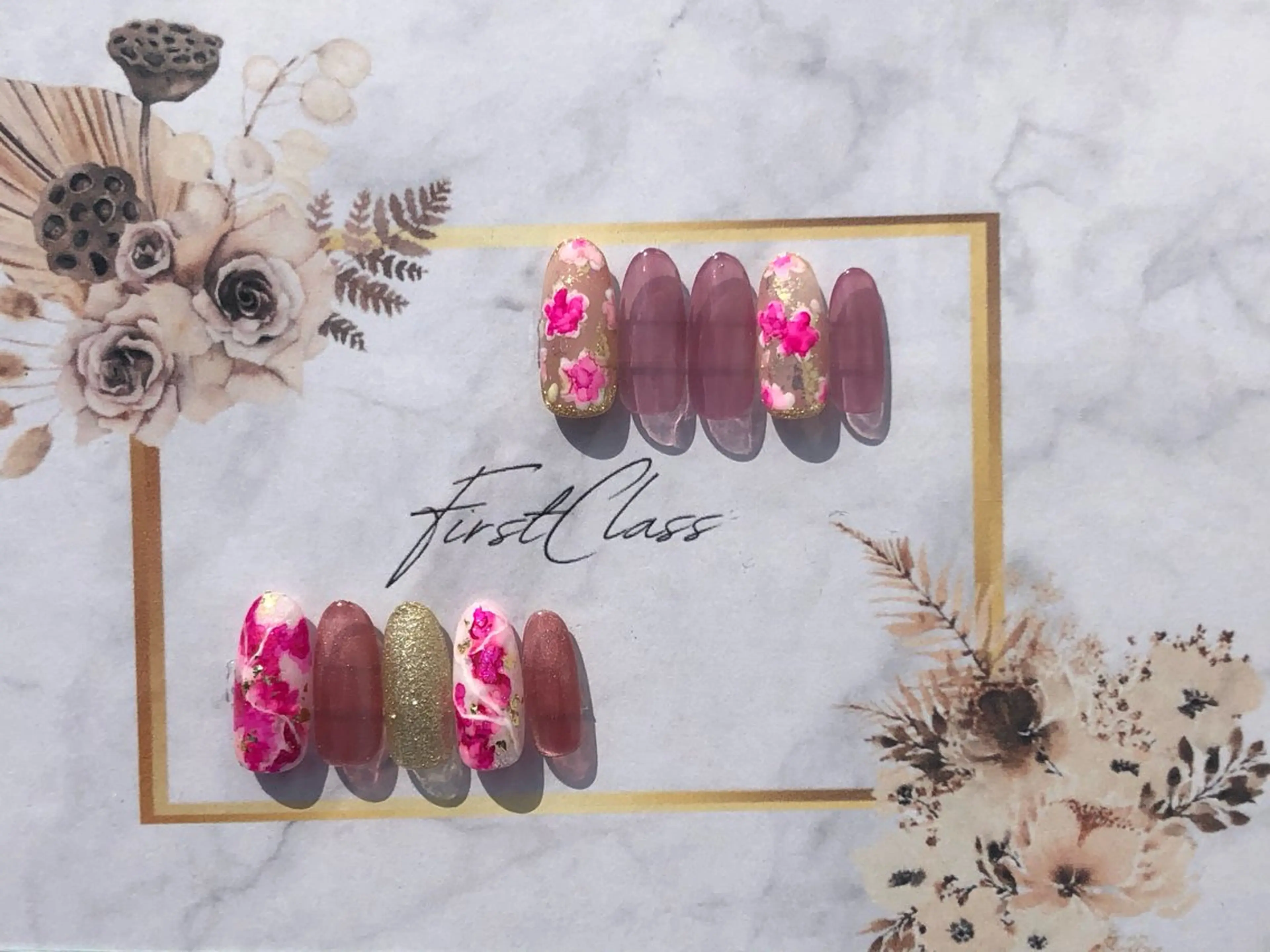 ネイル 長さ出し ハンドネイル 。 YURiのネイルデザイン