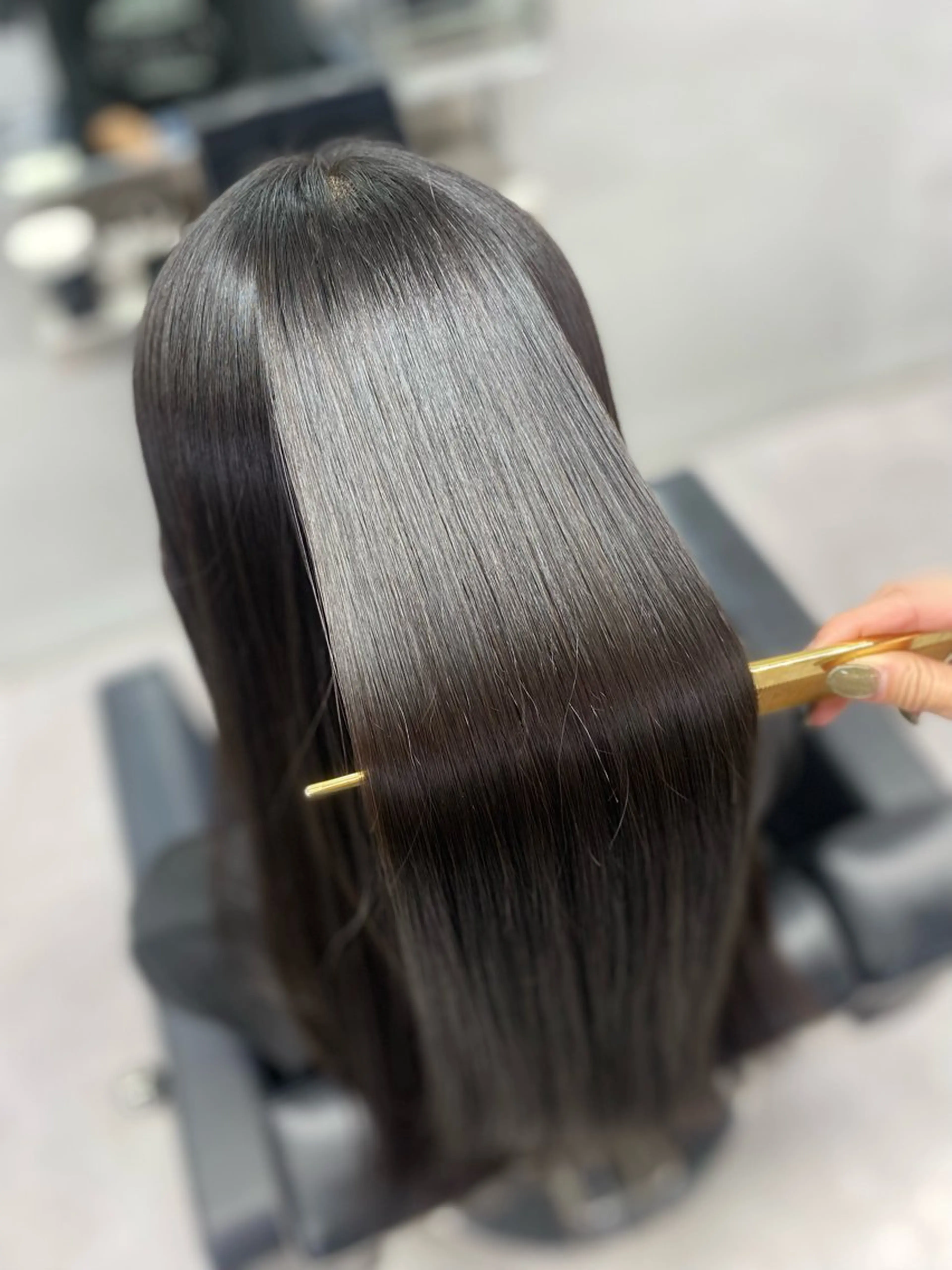 ロング カット 縮毛矯正 トリートメント 艶髪/縮毛矯正 🫧辻野海羽のヘアスタイル