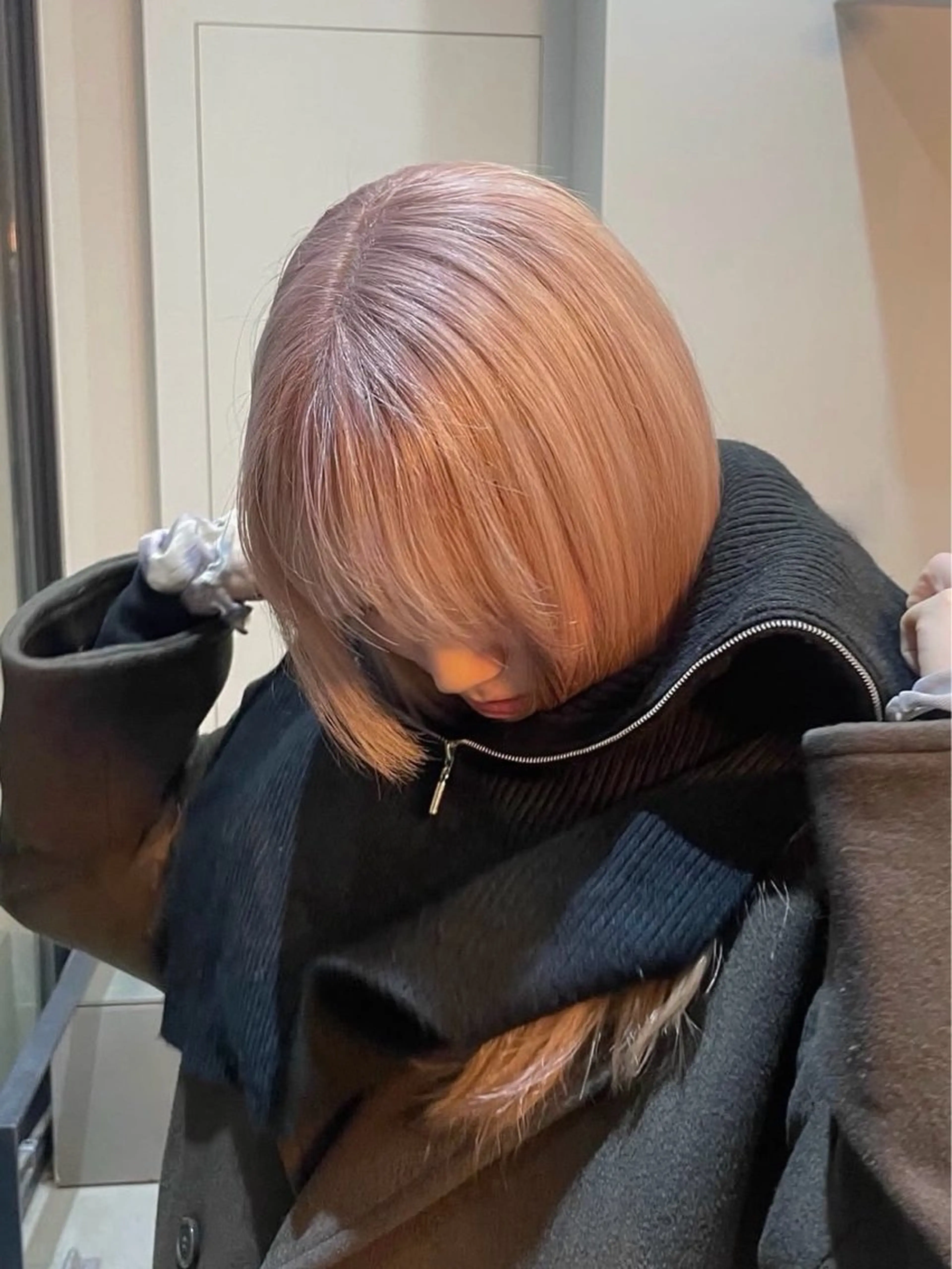 ミディアム カラー ブリーチ ヘアカラー トリートメント レイヤー/ブリーチ ♥️【木坂 桃歌】のヘアスタイル