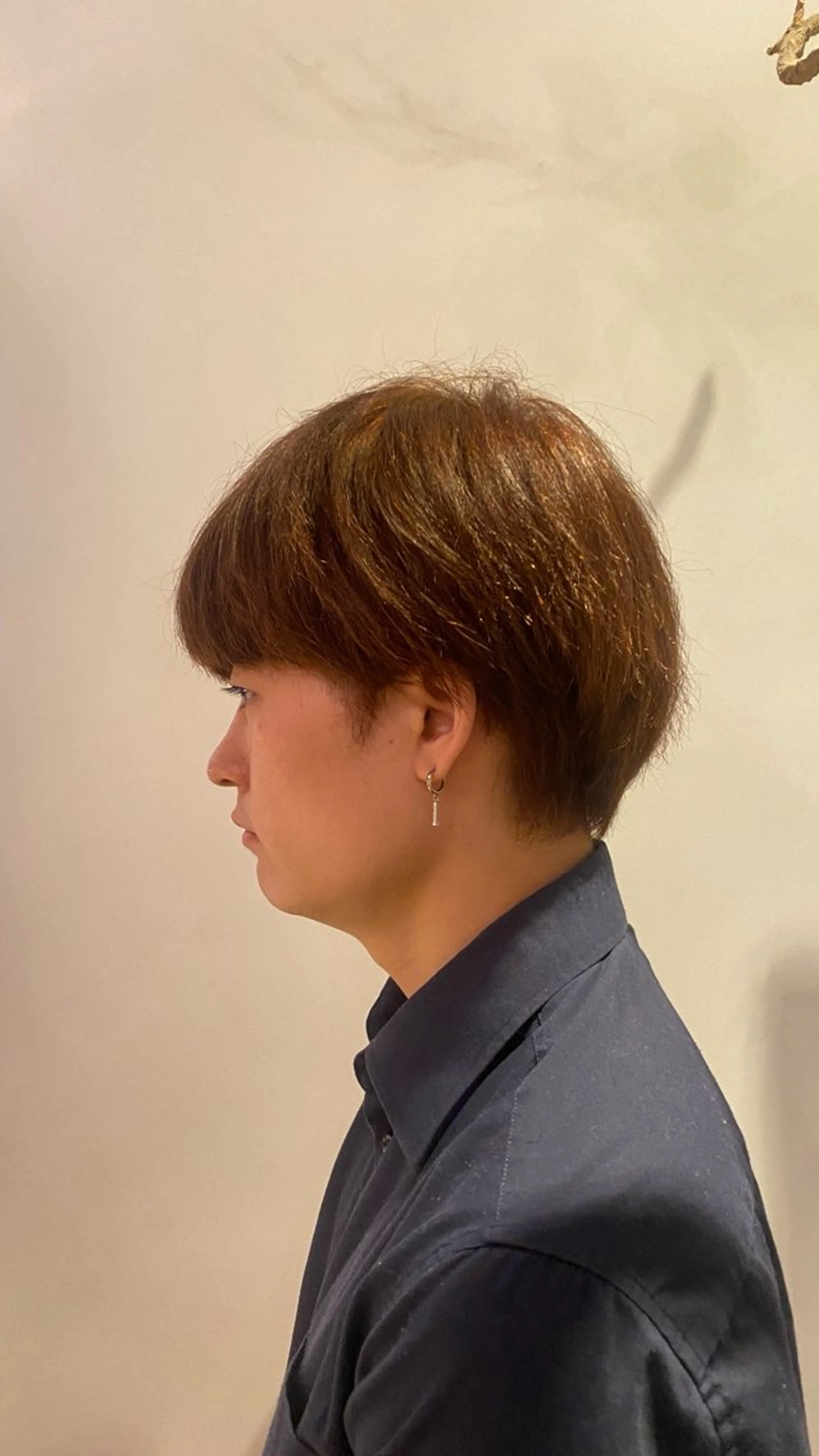 ショート カラー メンズ メンズパーマ ヘアカラー 安藤 舞衣のヘアスタイル