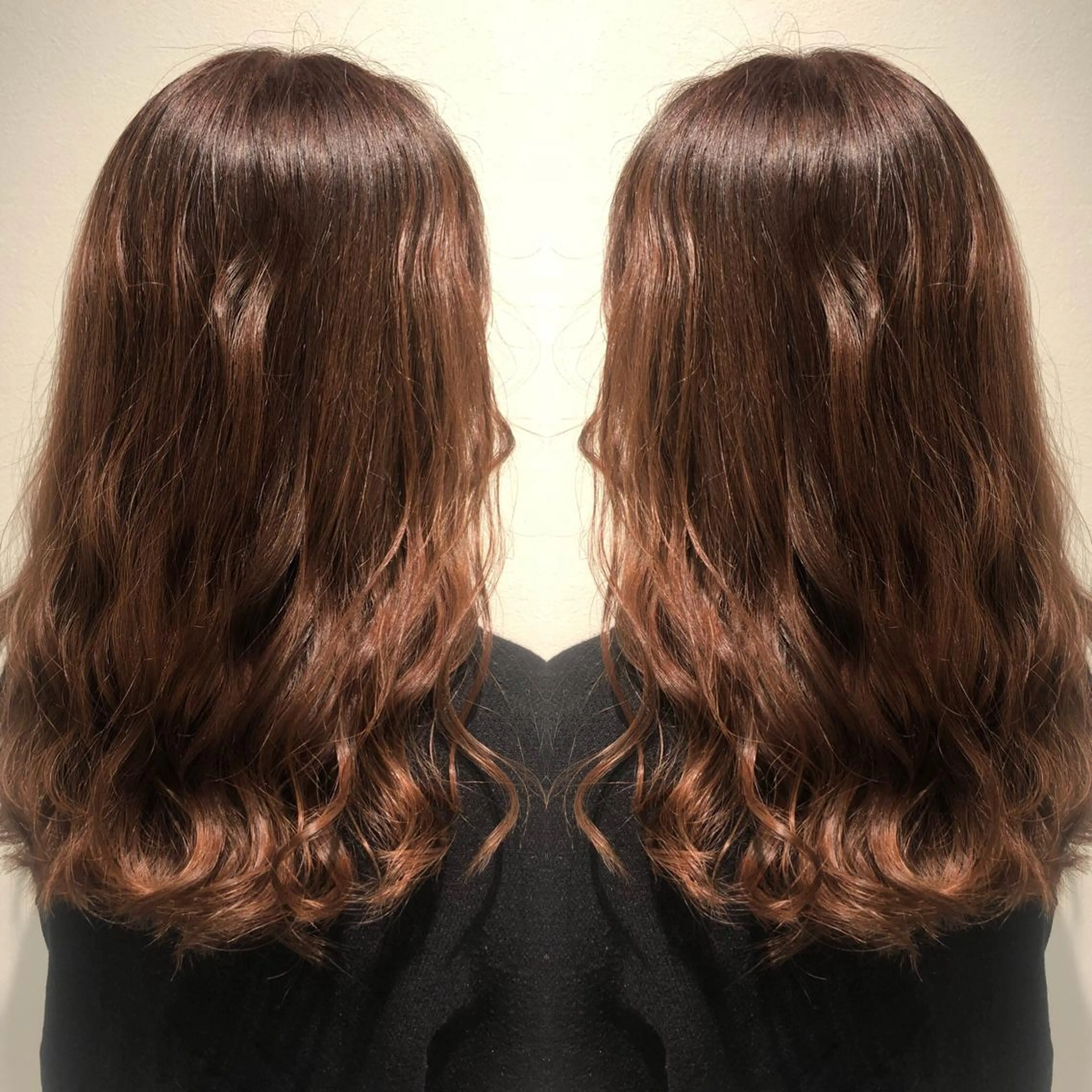 セミロング カット ヘアカラー トリートメント ♡美髪•艶髪♡砂川 なつきのヘアスタイル