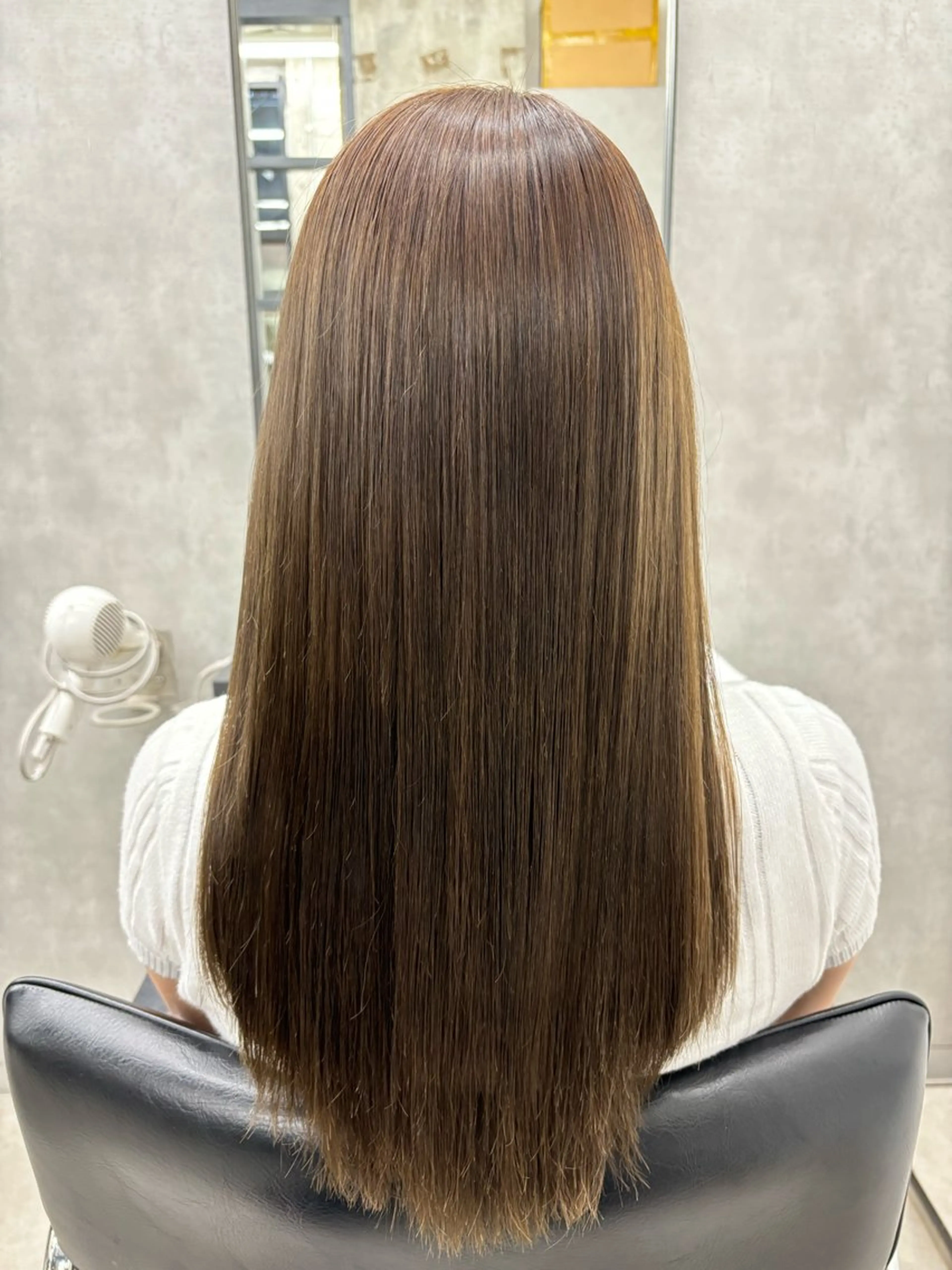 ロング カラー 顔周りカット 伸ばしかけ 髪質改善 韓国風ヘア 縮毛矯正 カット ヘアカラー 縮毛矯正 トリートメント 巻ける縮毛矯正🌸 勝倉　麗のヘアスタイル