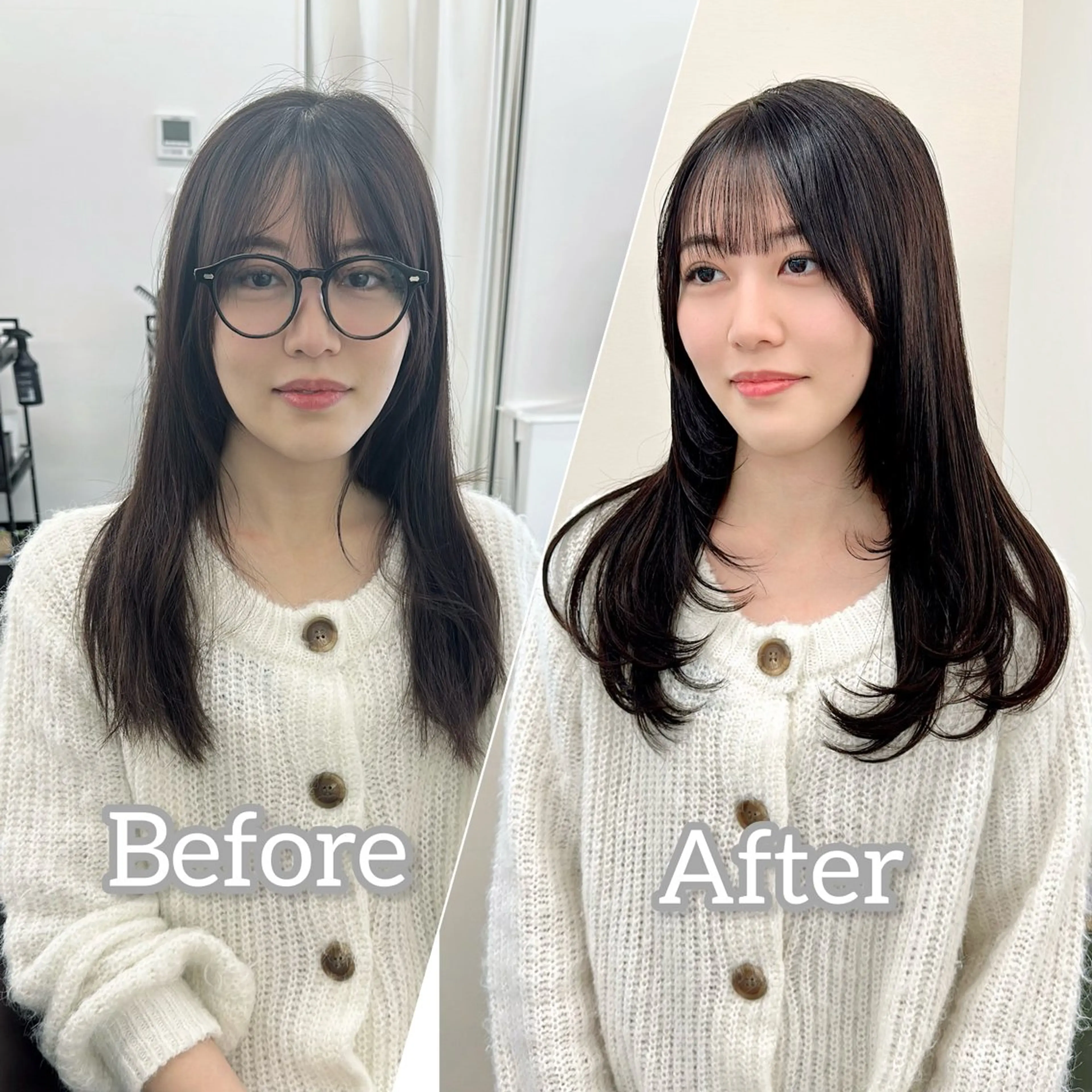 セミロング カラー ブリーチなし/レイヤ ー特化🌈Tommyのヘアスタイル