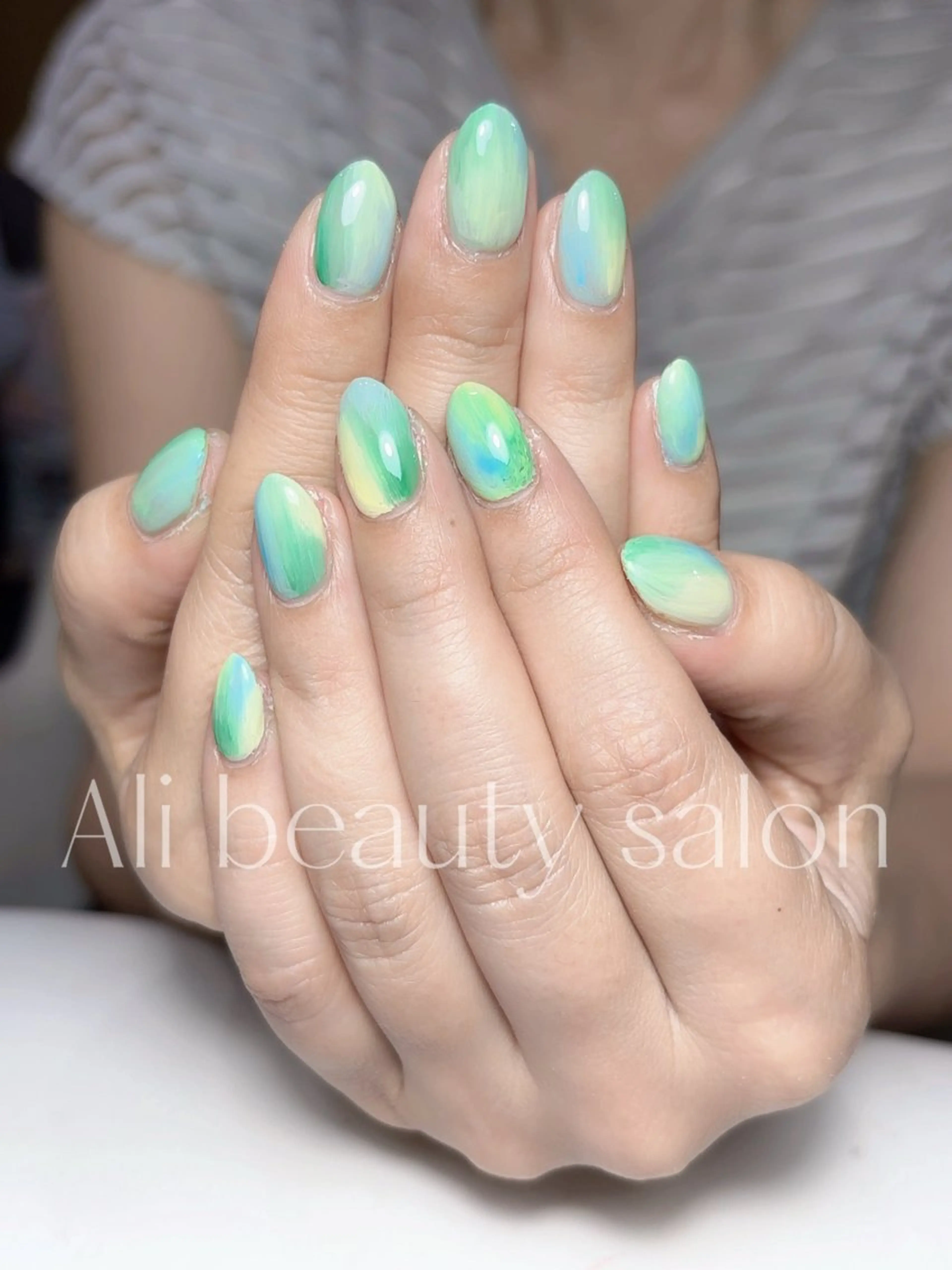 ネイル 大理石ネイル(マーブル) シンプルネイル ハンドネイル Ali 新小岩 ネイル専門のネイルデザイン