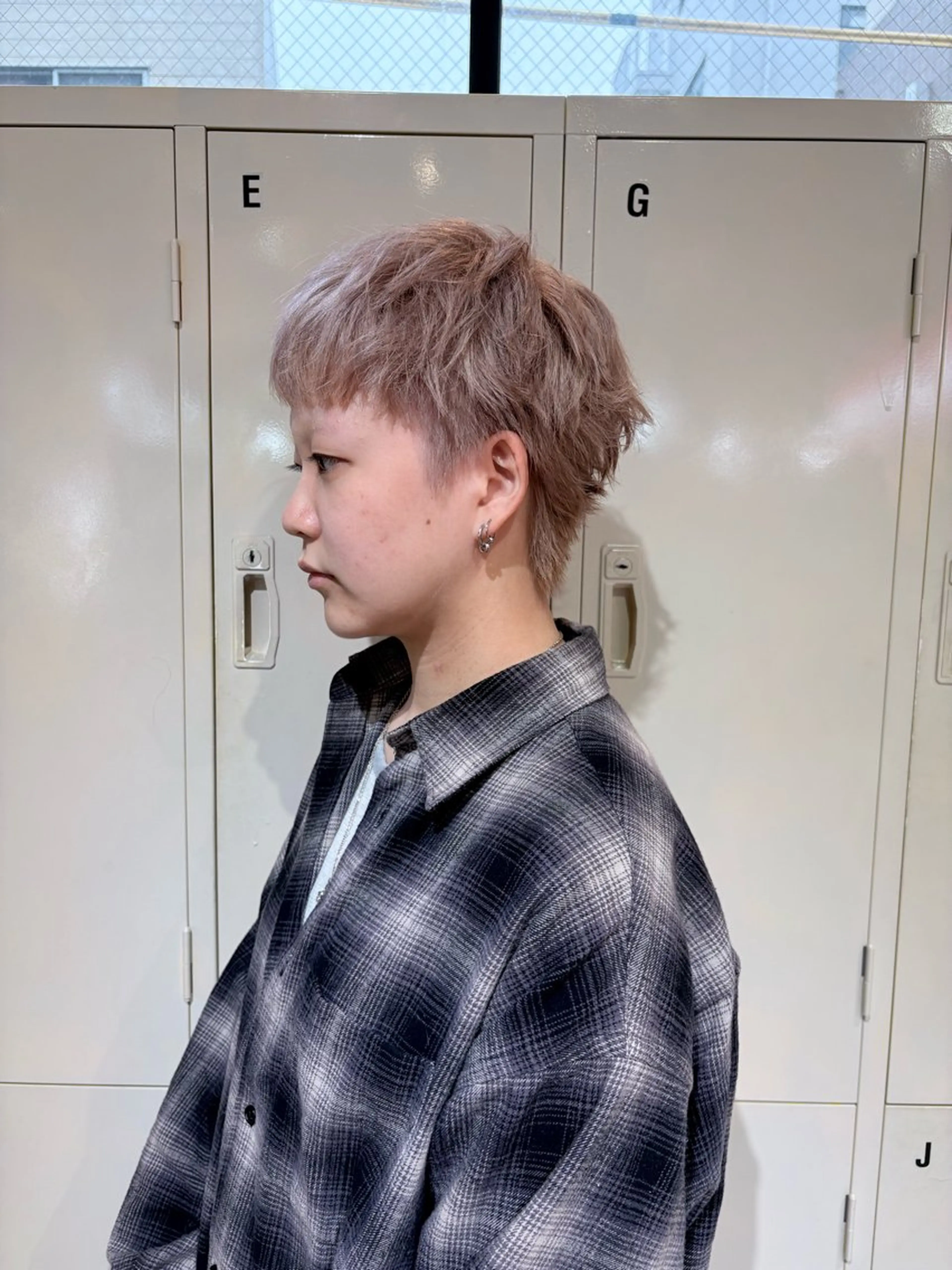 メンズ ヘアカラー トリートメント ヘアセット 高明度ハイトーン× ショート/莉音🧤のヘアスタイル