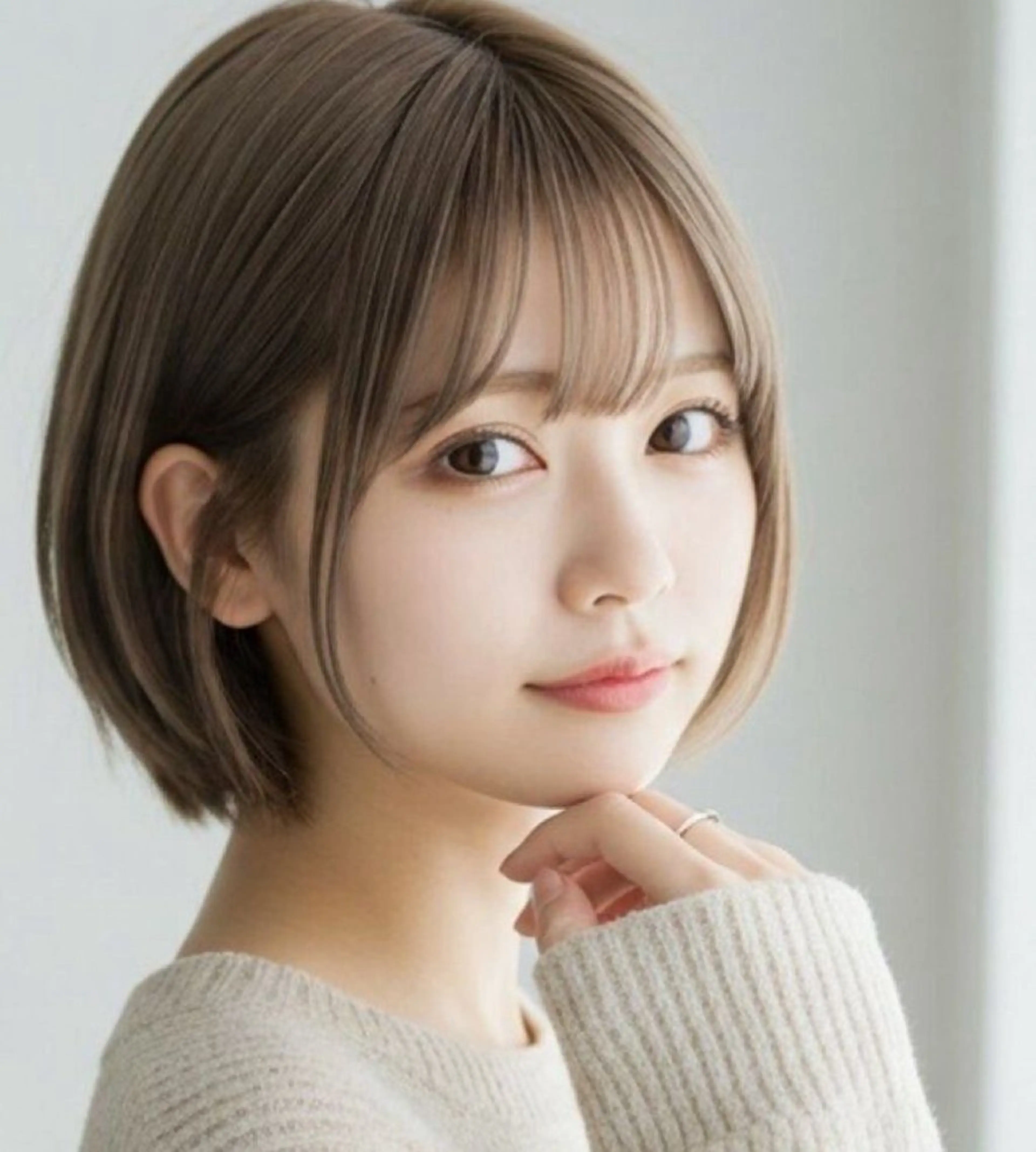 ショート ボブ 馬場 彩のヘアスタイル