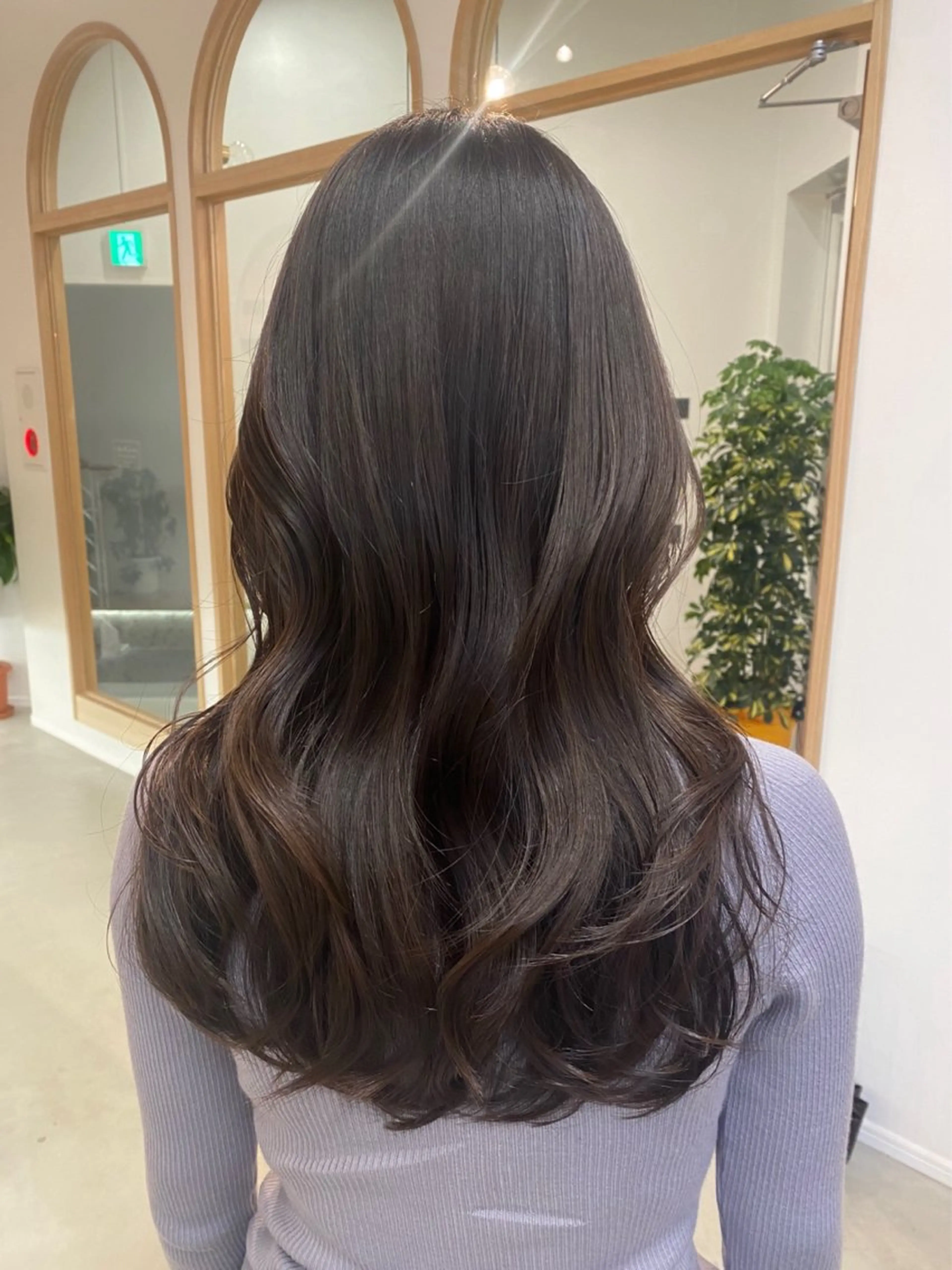セミロング レイヤーカット 似合わせカット カット ヘアカラー トリートメント sanae /透明感カラーのヘアスタイル