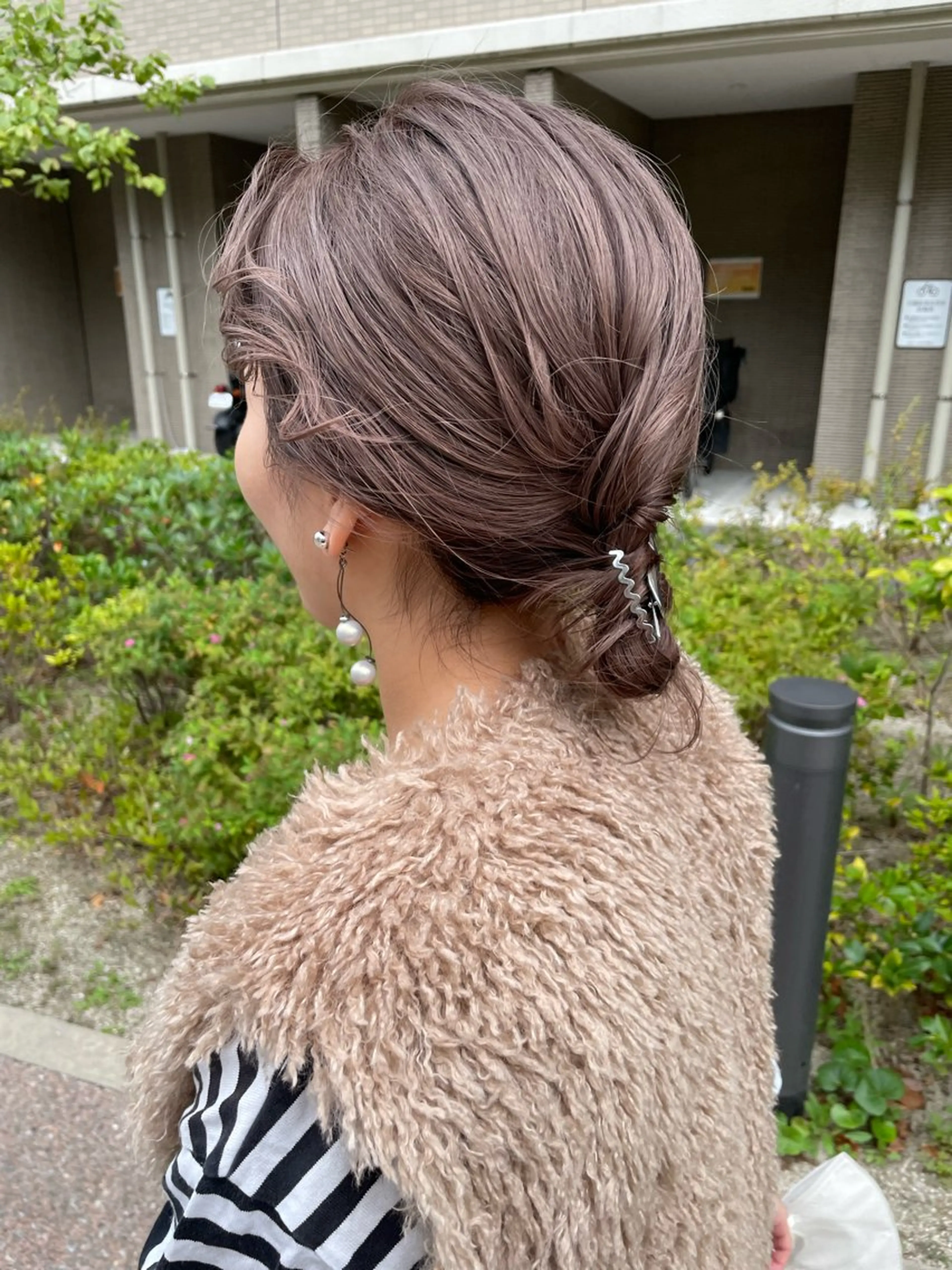 ヘアアレンジ ブリーチカラー🤍 髪質改善🌟のヘアスタイル