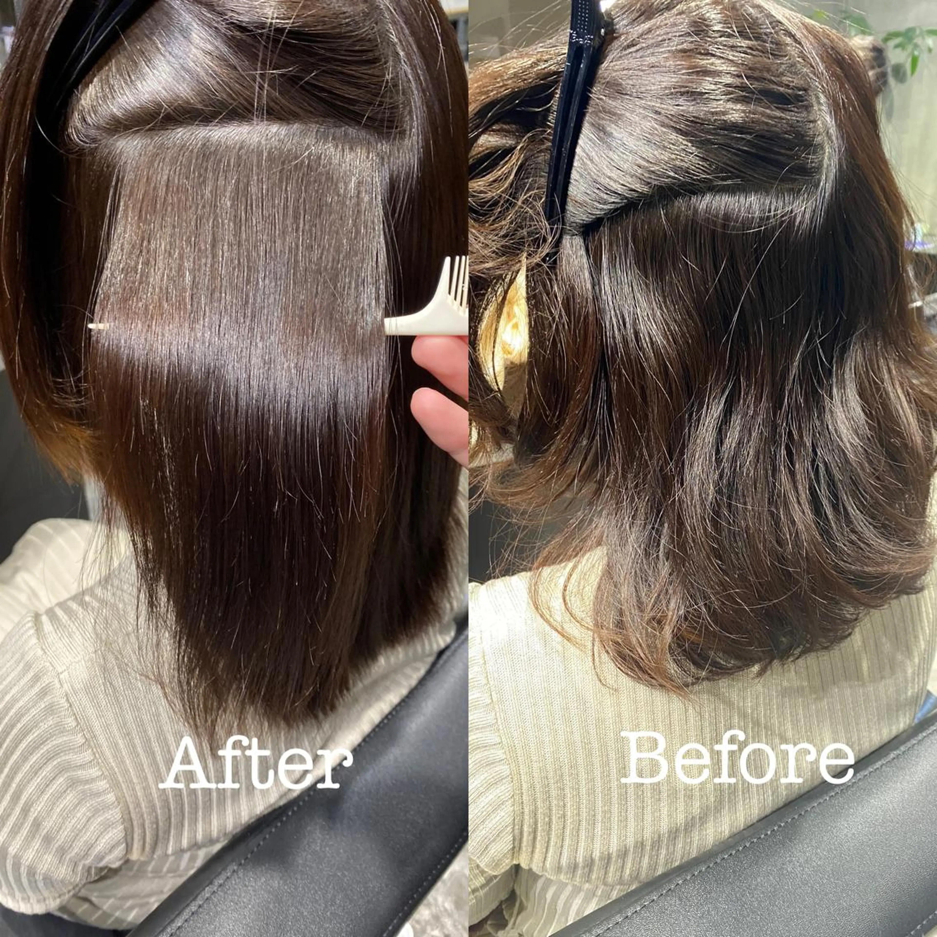 セミロング 縮毛矯正 Mogami Kengoのヘアスタイル