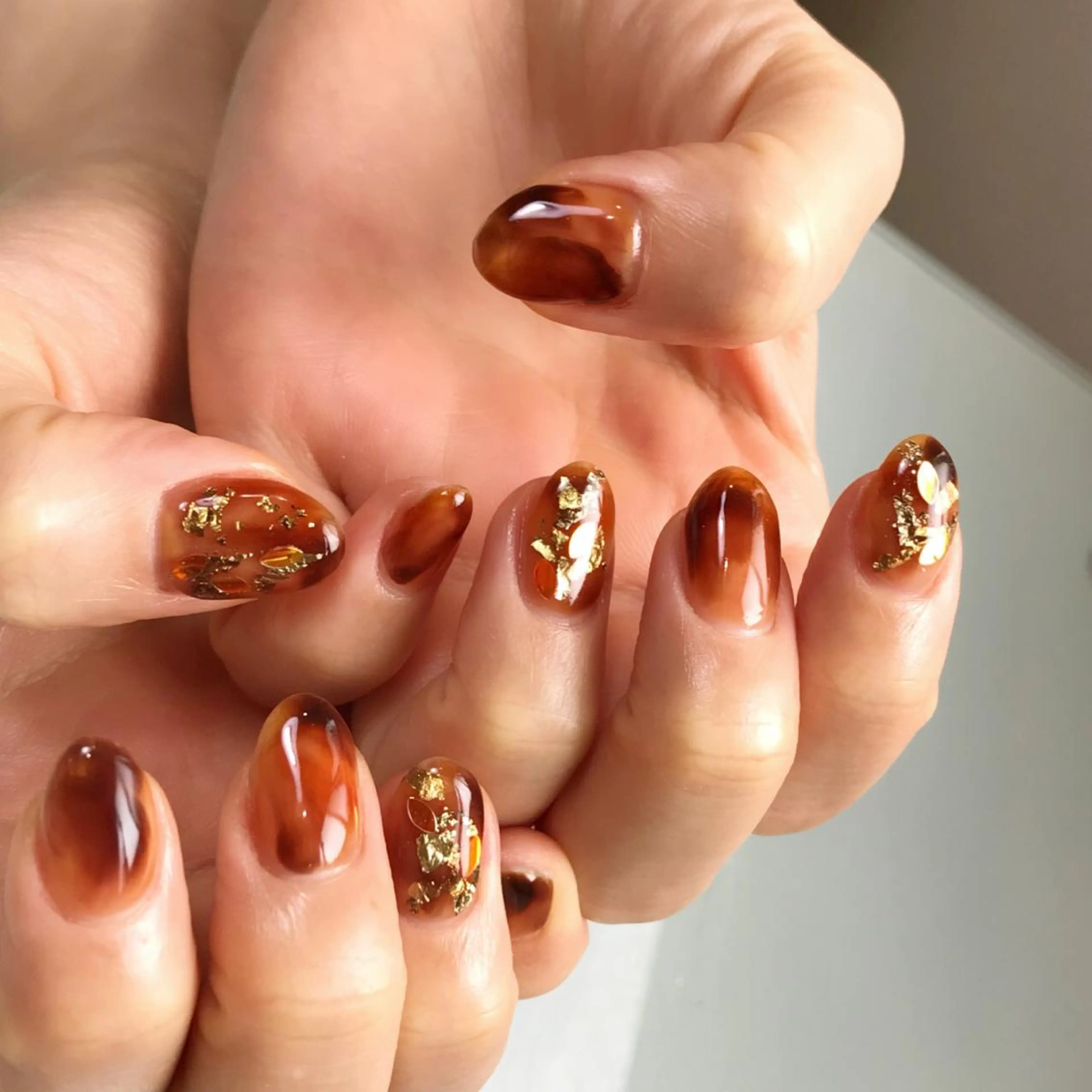 ネイル べっ甲ネイル ハンドネイル Nakazawa Mayuのネイルデザイン