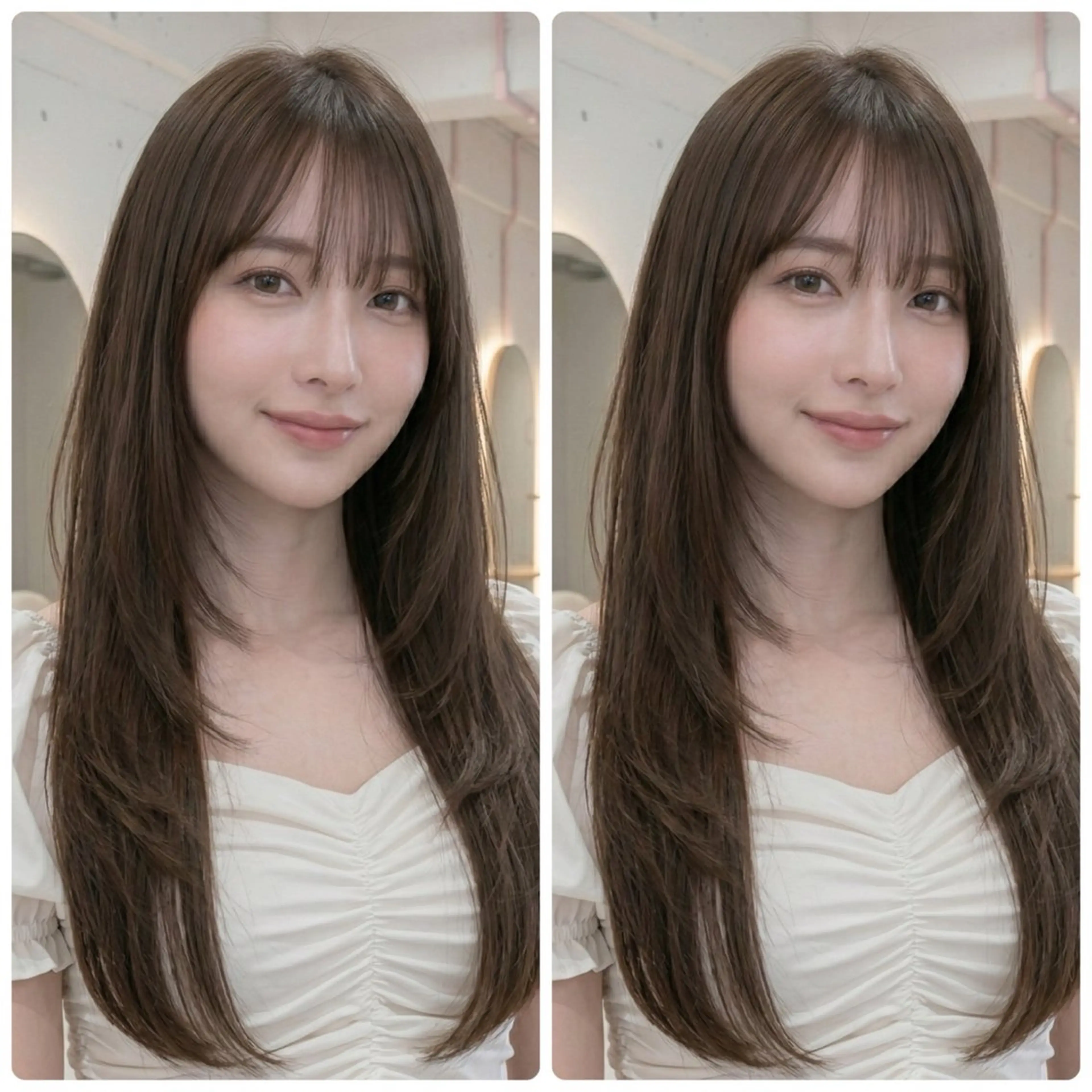 全体カット✂️＋全体縮毛矯正☔️《髪の毛の広がり、うねりに嫌になった方☔️》の写真