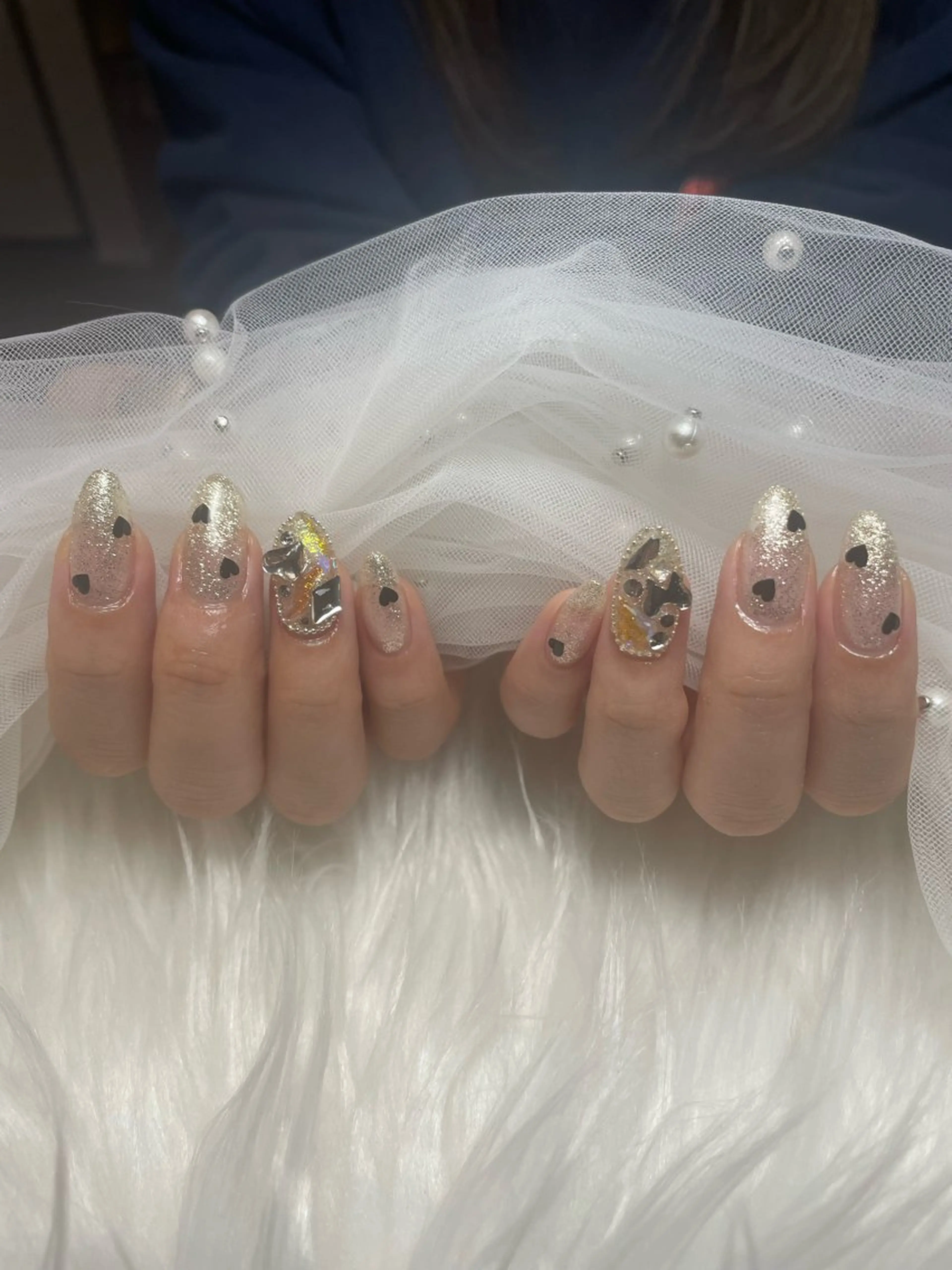 ネイル キラキラネイル Eclat さやのネイルデザイン