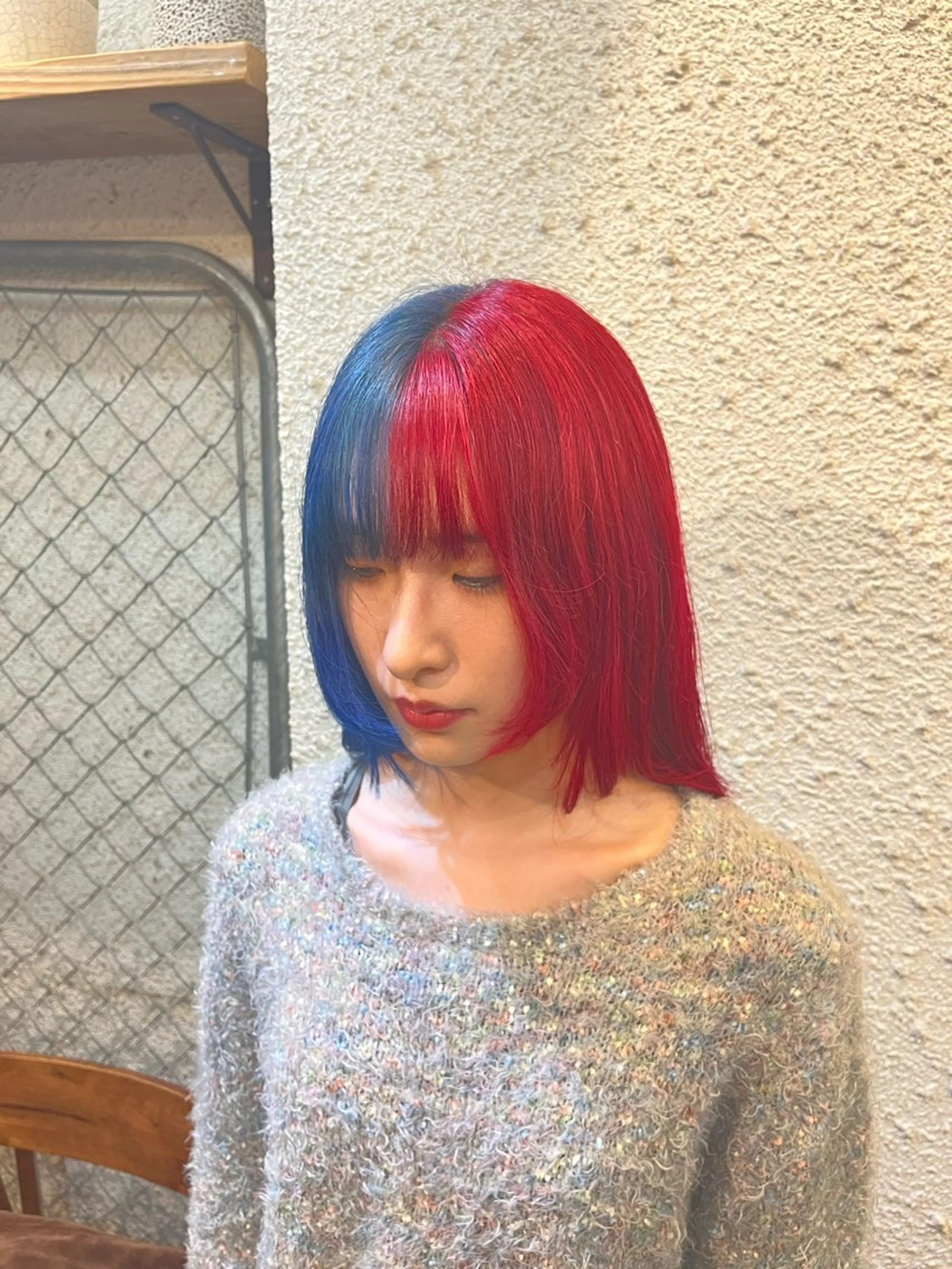 セミロング カラー ヘアアレンジ ヘアカラー トリートメント 髪質改善・艶カラー・ ボブ・リクト💥のヘアスタイル