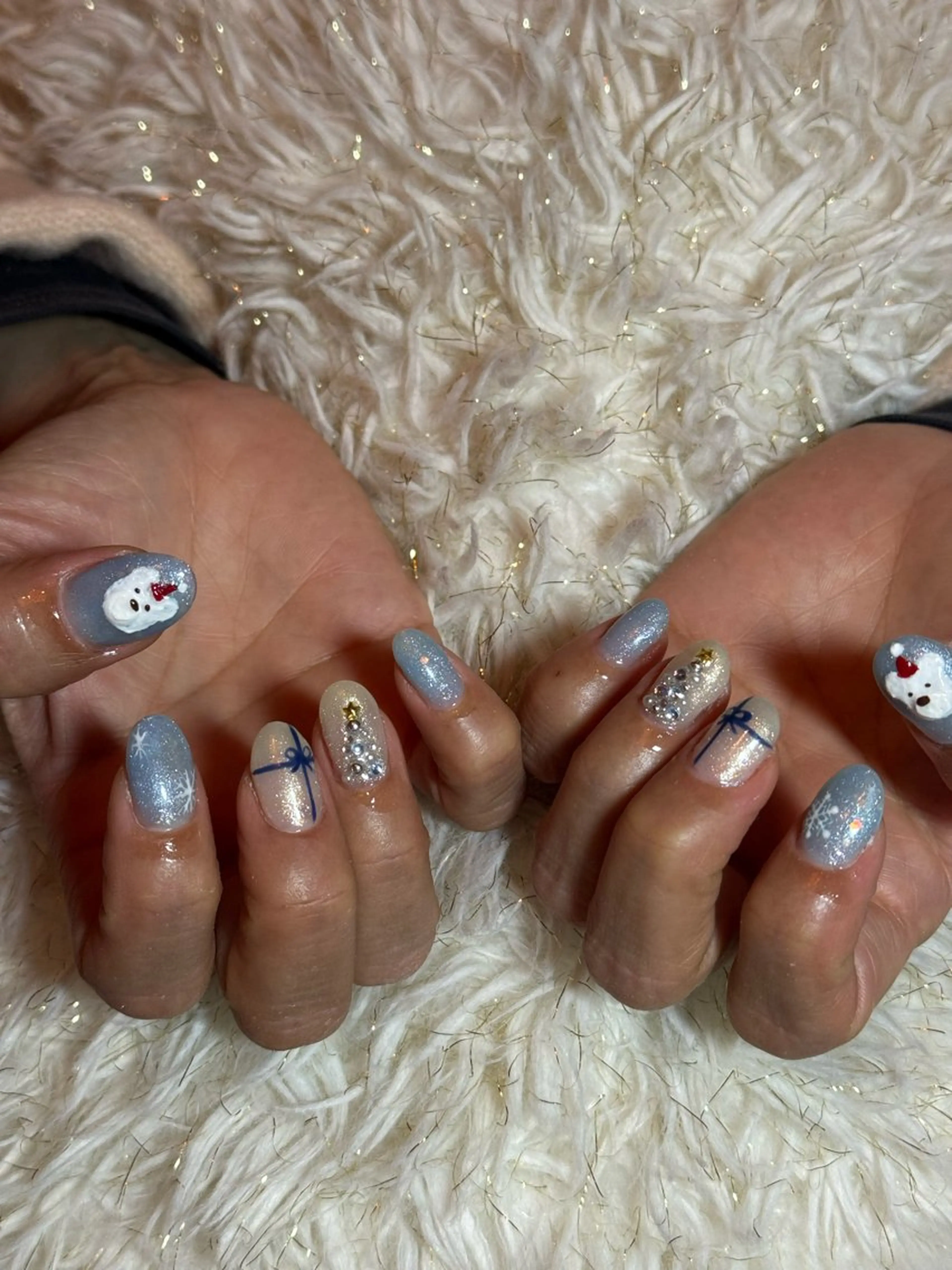 ネイル 冬ネイル クリスマス be.me yuunaのネイルデザイン
