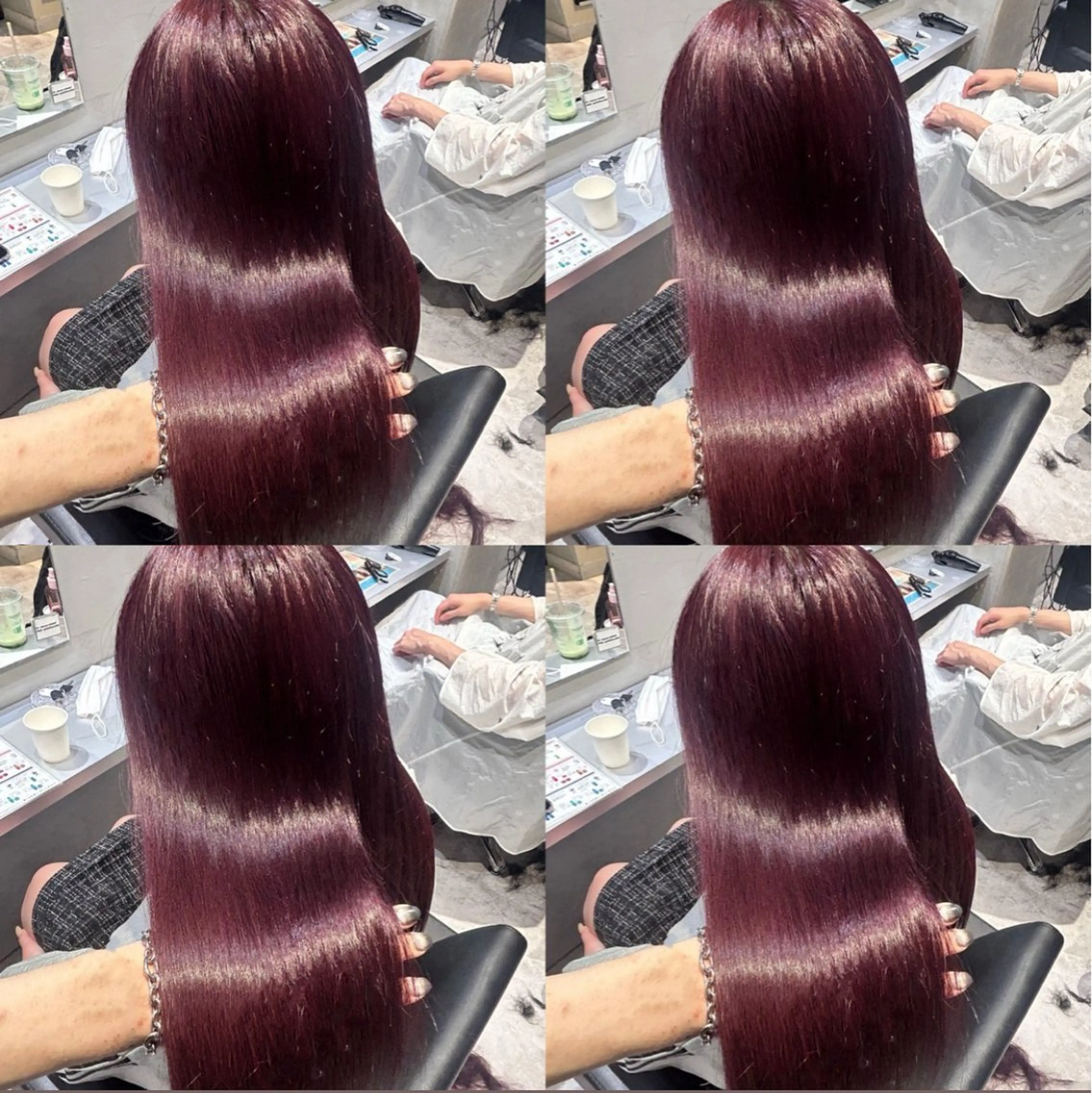 ✨️ダメージレスで高発色✨️カット＋ブリーチなしWカラー＋Aujua2step超音波tr「韓国ロングツヤ美髪🇰🇷」の写真