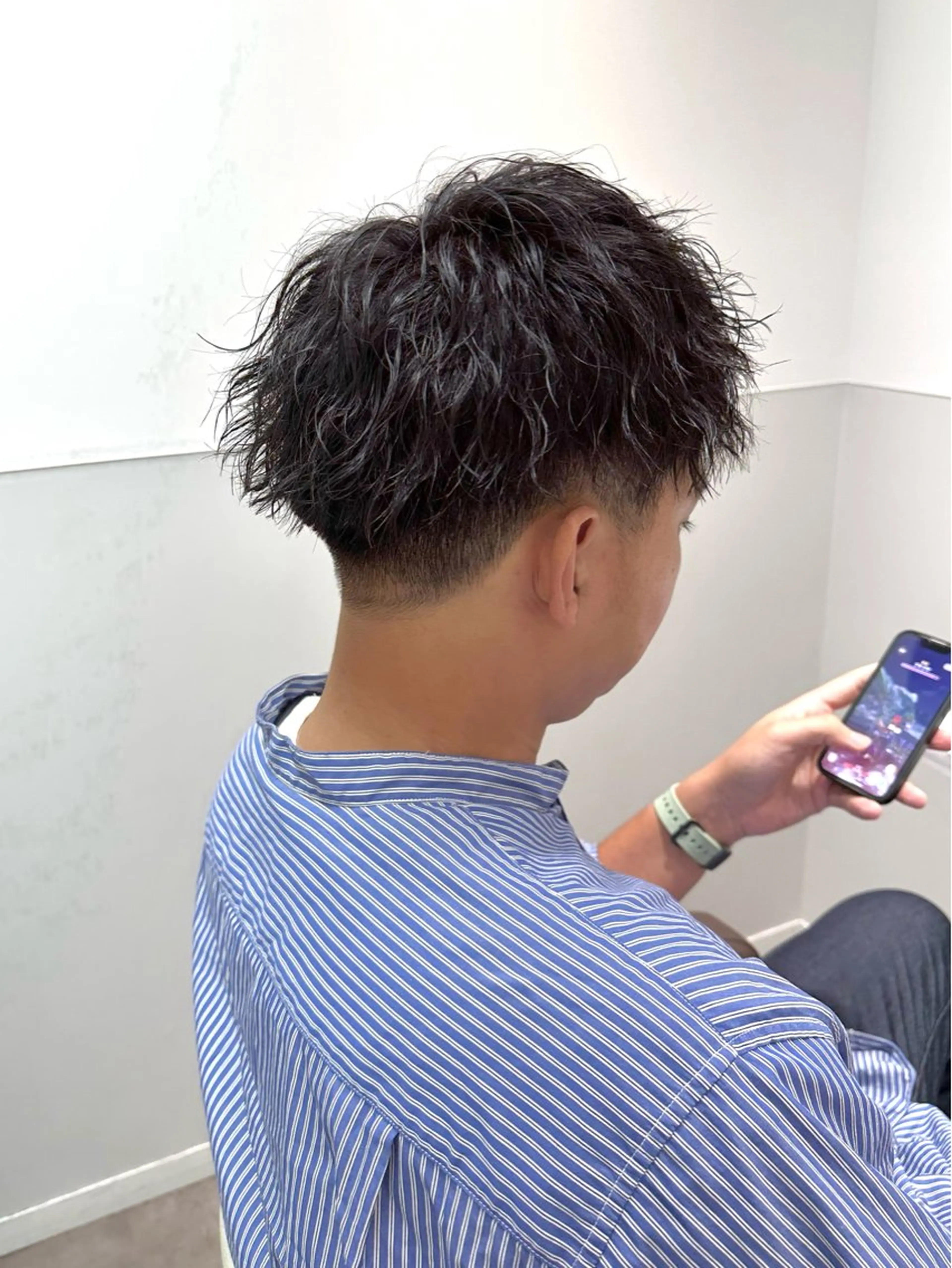 ショート パーマ メンズ メンズパーマ ツイストスパイラルパーマ スパイラルパーマ カット パーマ SALOWIN大宮 /KYOHEI✂️のヘアスタイル