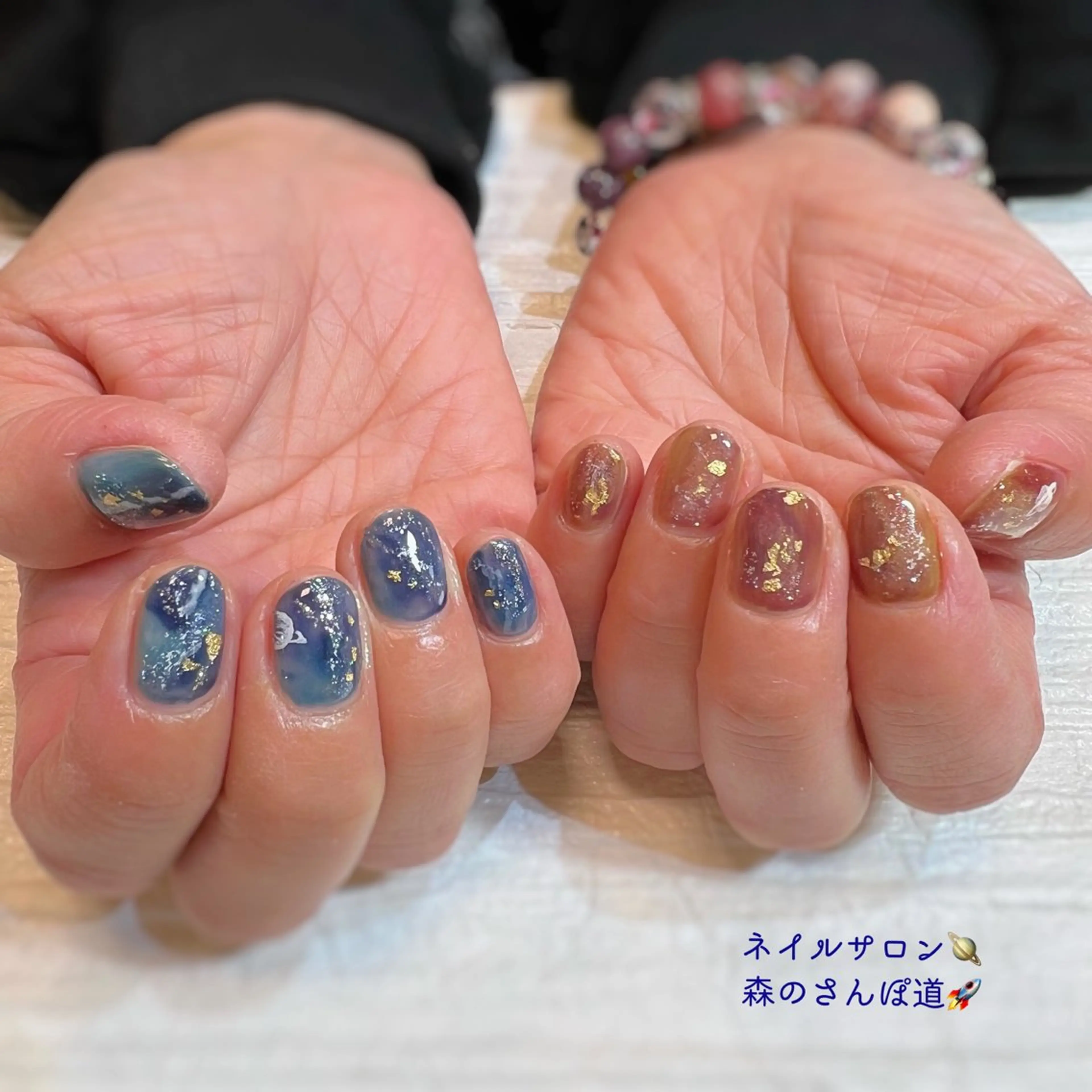 ネイル ハンドネイル 森のさんぽ道所属・ショートネイル 森のさんぽ道のネイルデザイン