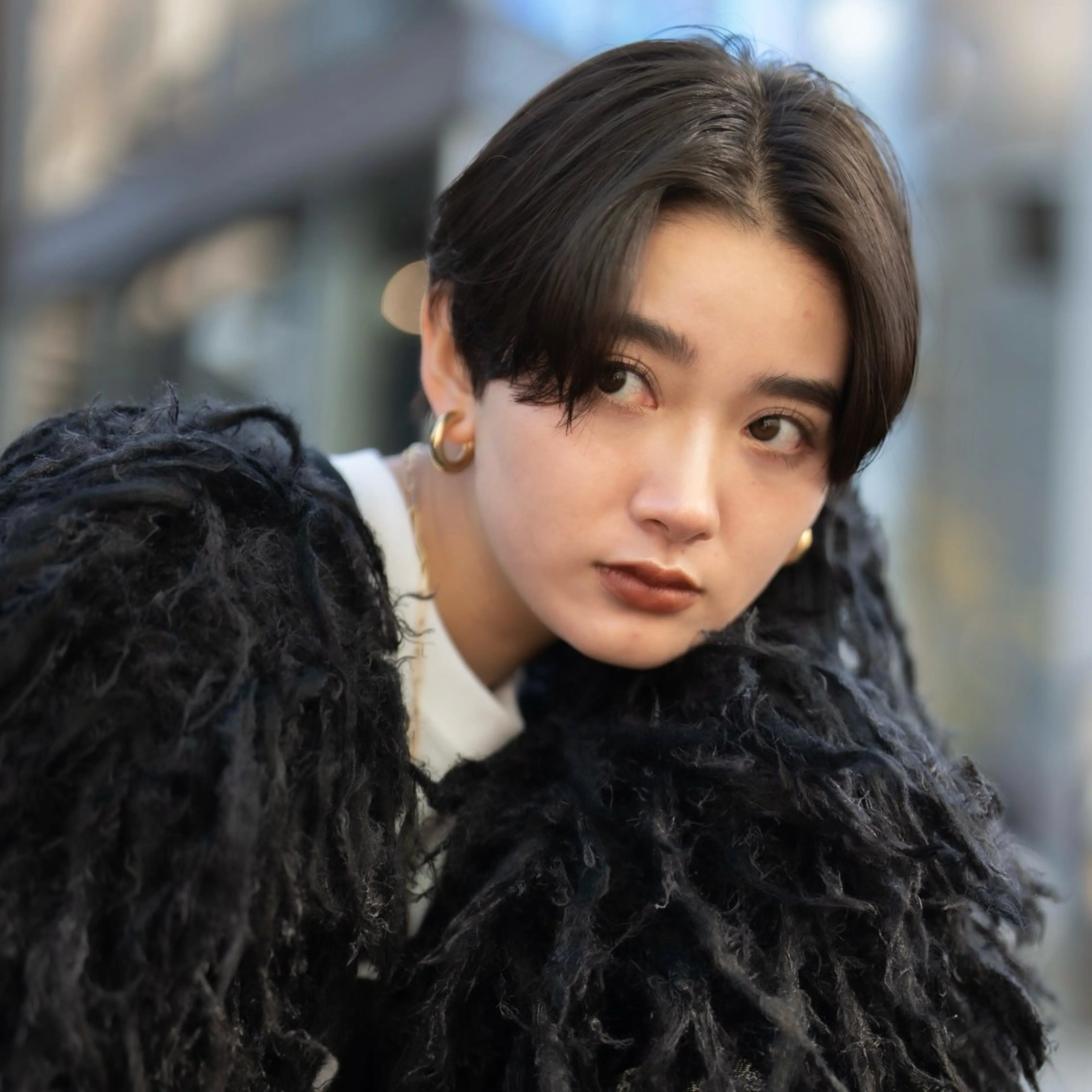 ショート カラー メンズパーマ 募集 MAI🪼のヘアスタイル