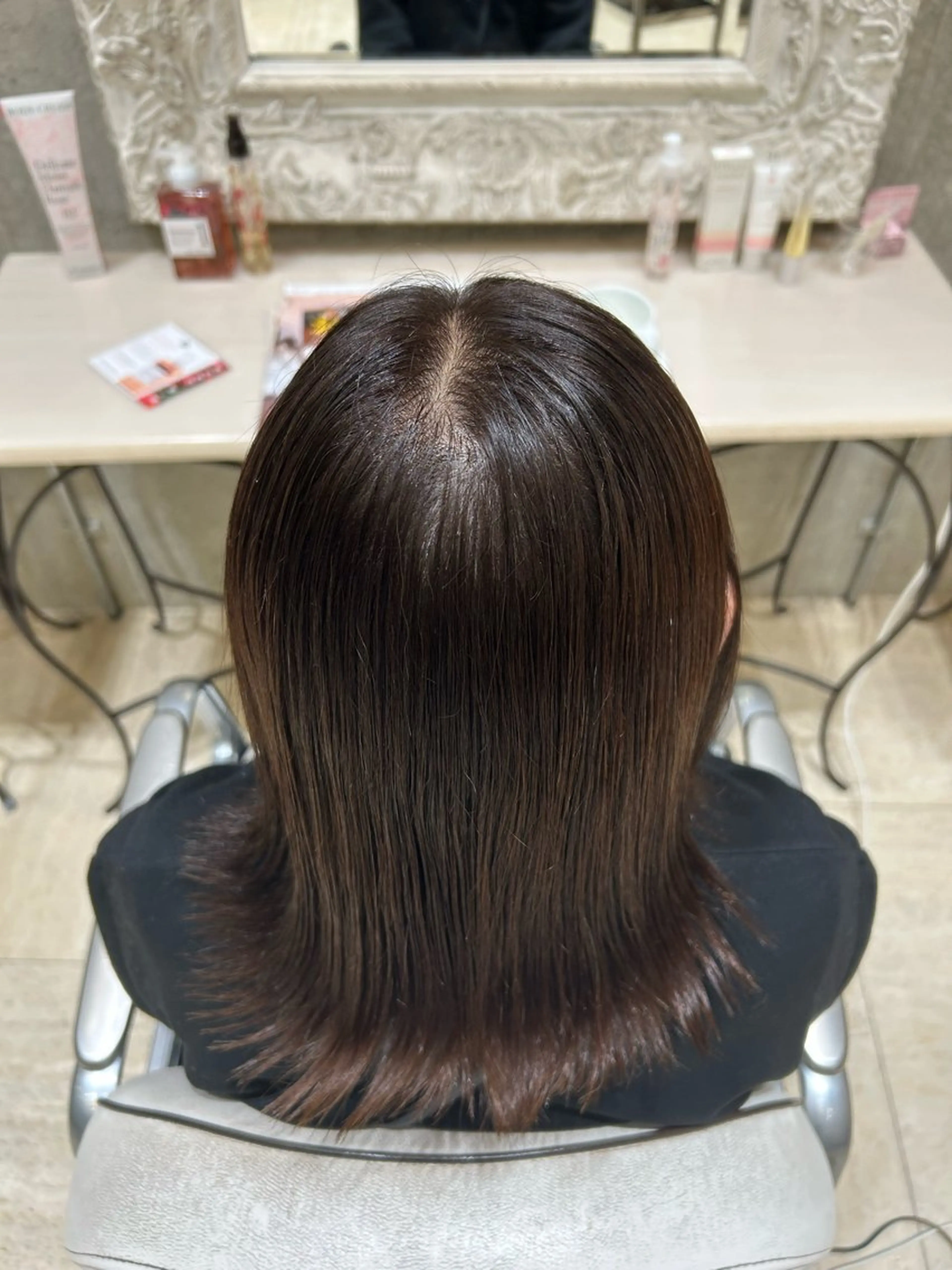 似合わせカット+白髪染め(グレイカラー)✨+トリートメント🫧の写真