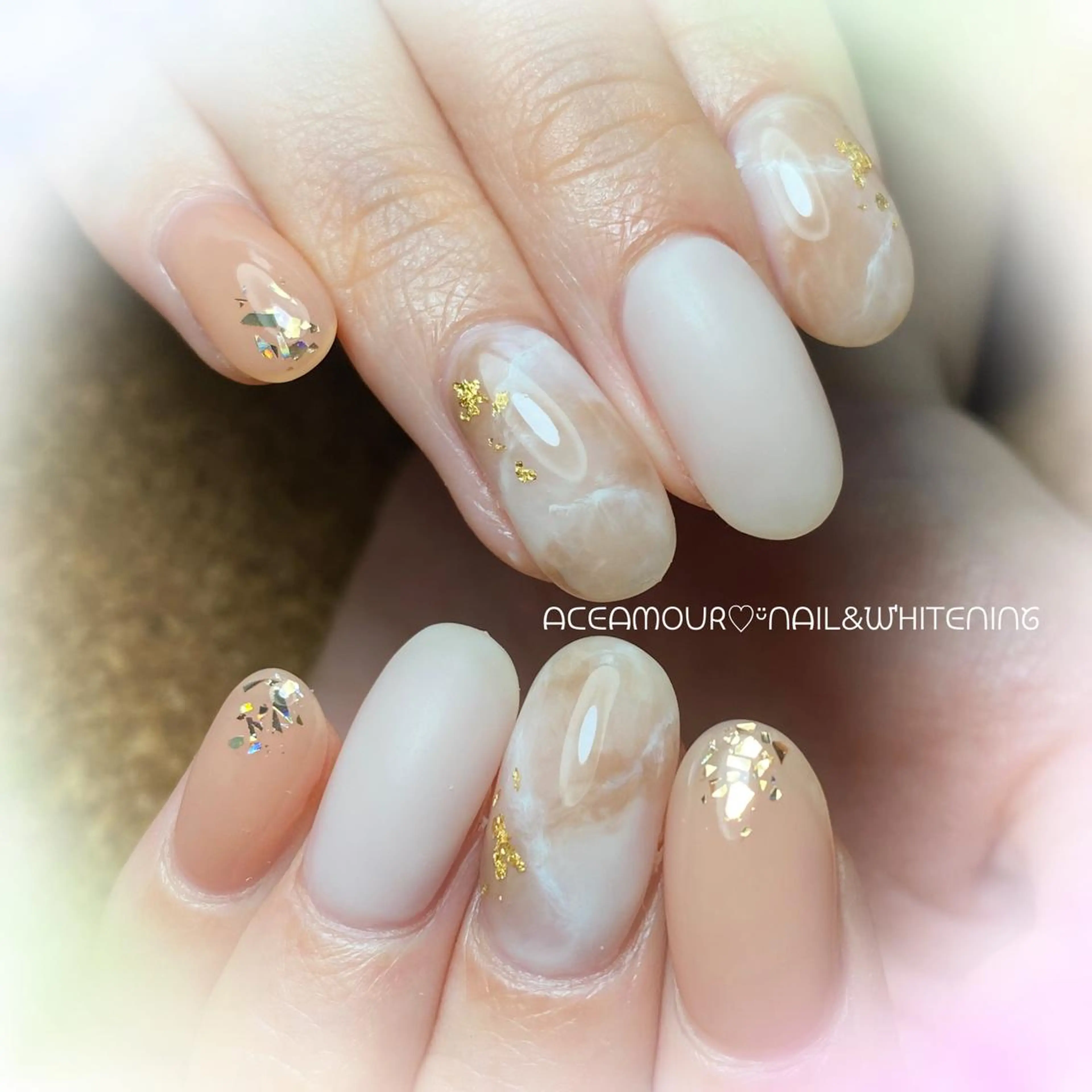 ネイル ネイル/耳つぼ /新ホワイトニングのネイルデザイン