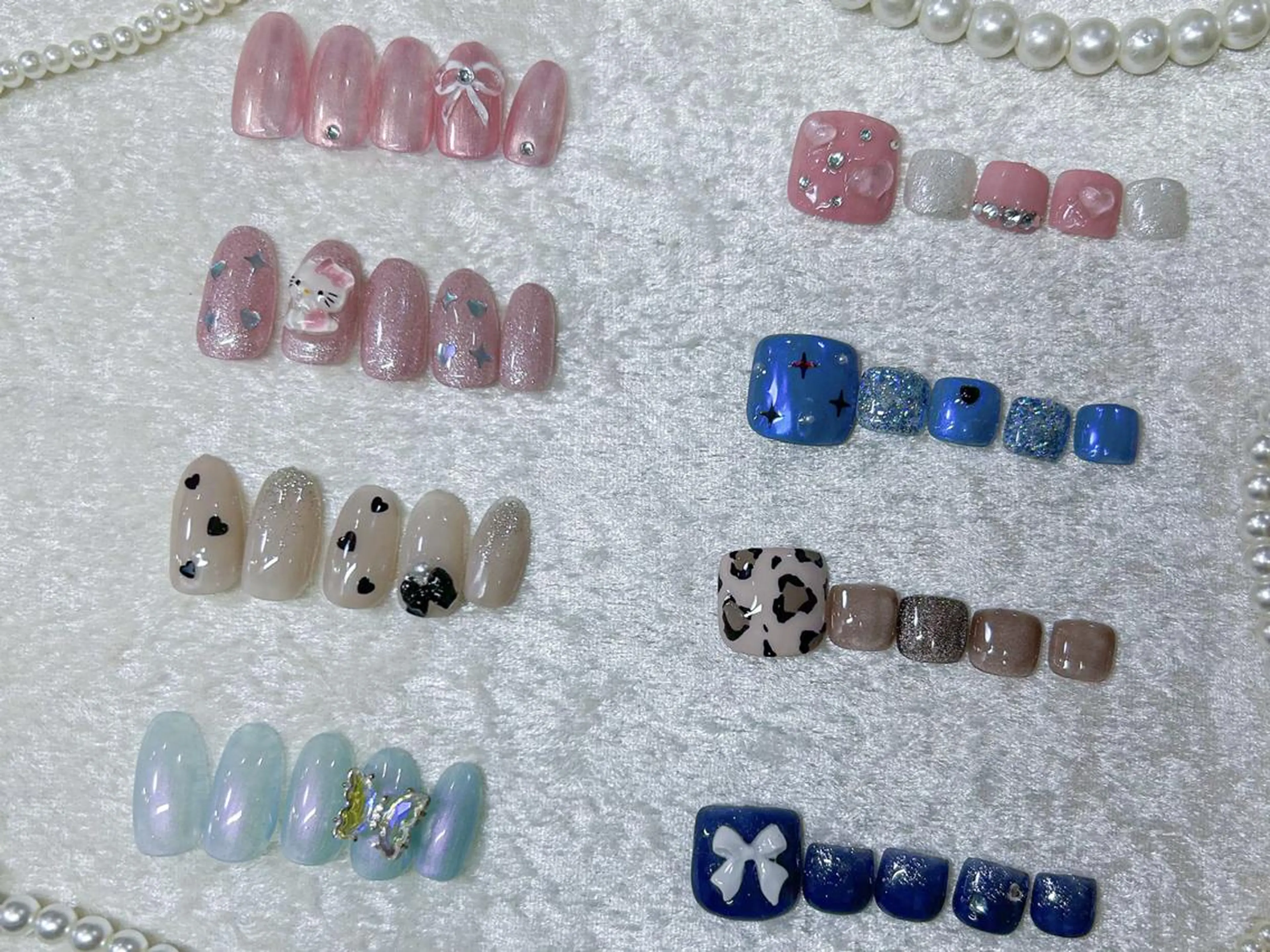 jr定額デザインネイル ハンドorフット オフあり💙土日祝+500円の写真