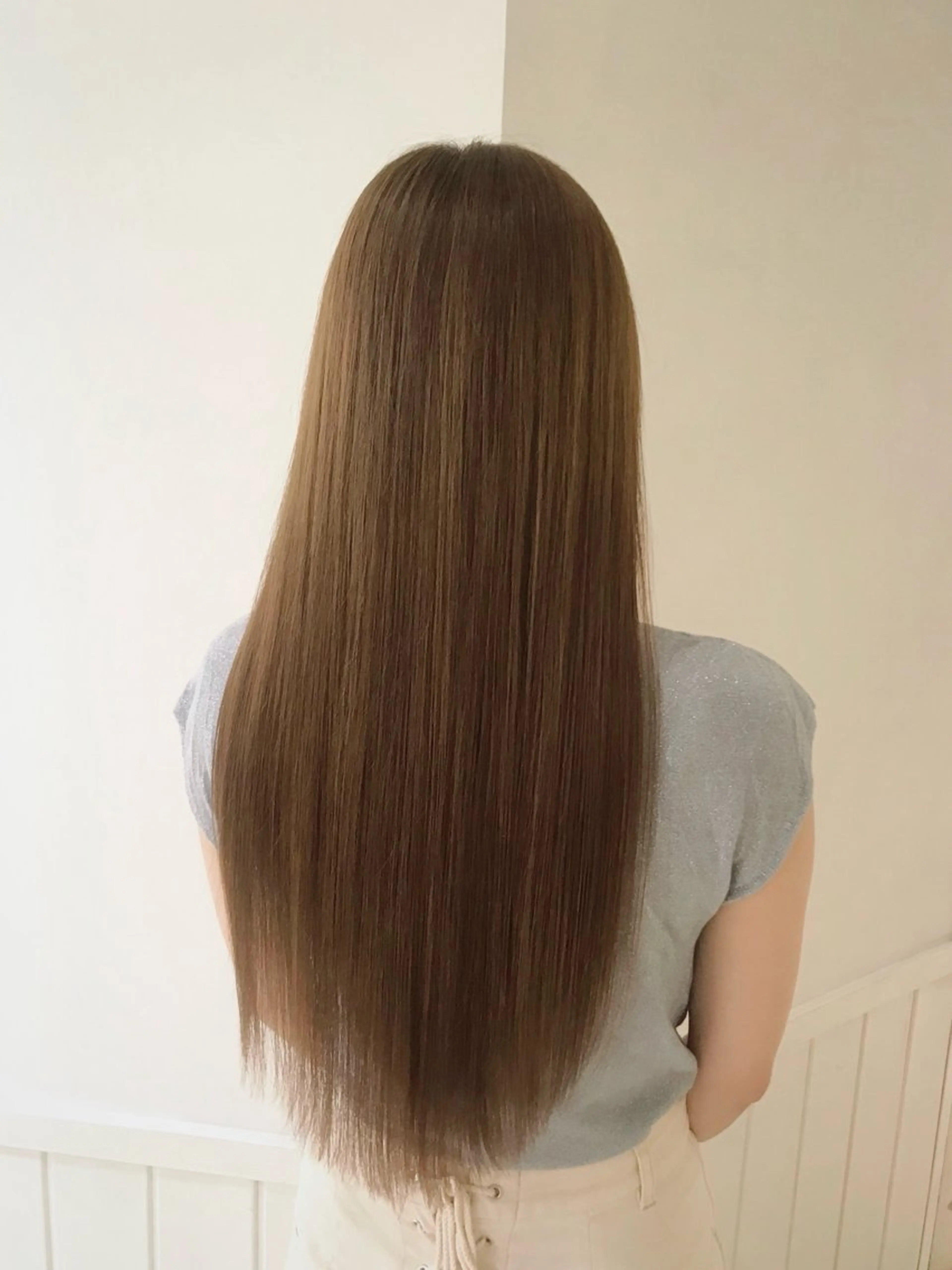 ロング カラー ヘアアレンジ 縮毛矯正 酸性ストレート Lien所属・marika/透明感 カラー/レイヤーのヘアスタイル