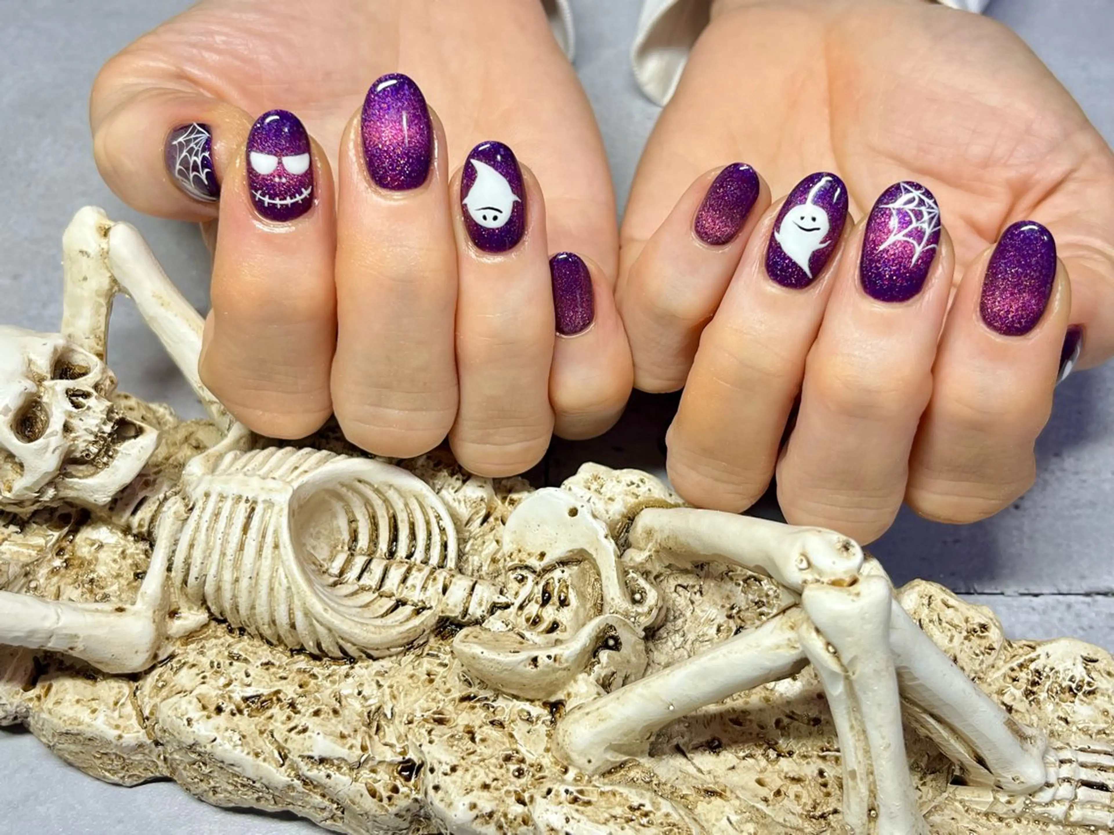 ネイル ハロウィン ハンドネイル まり りぃ〜んのネイルデザイン