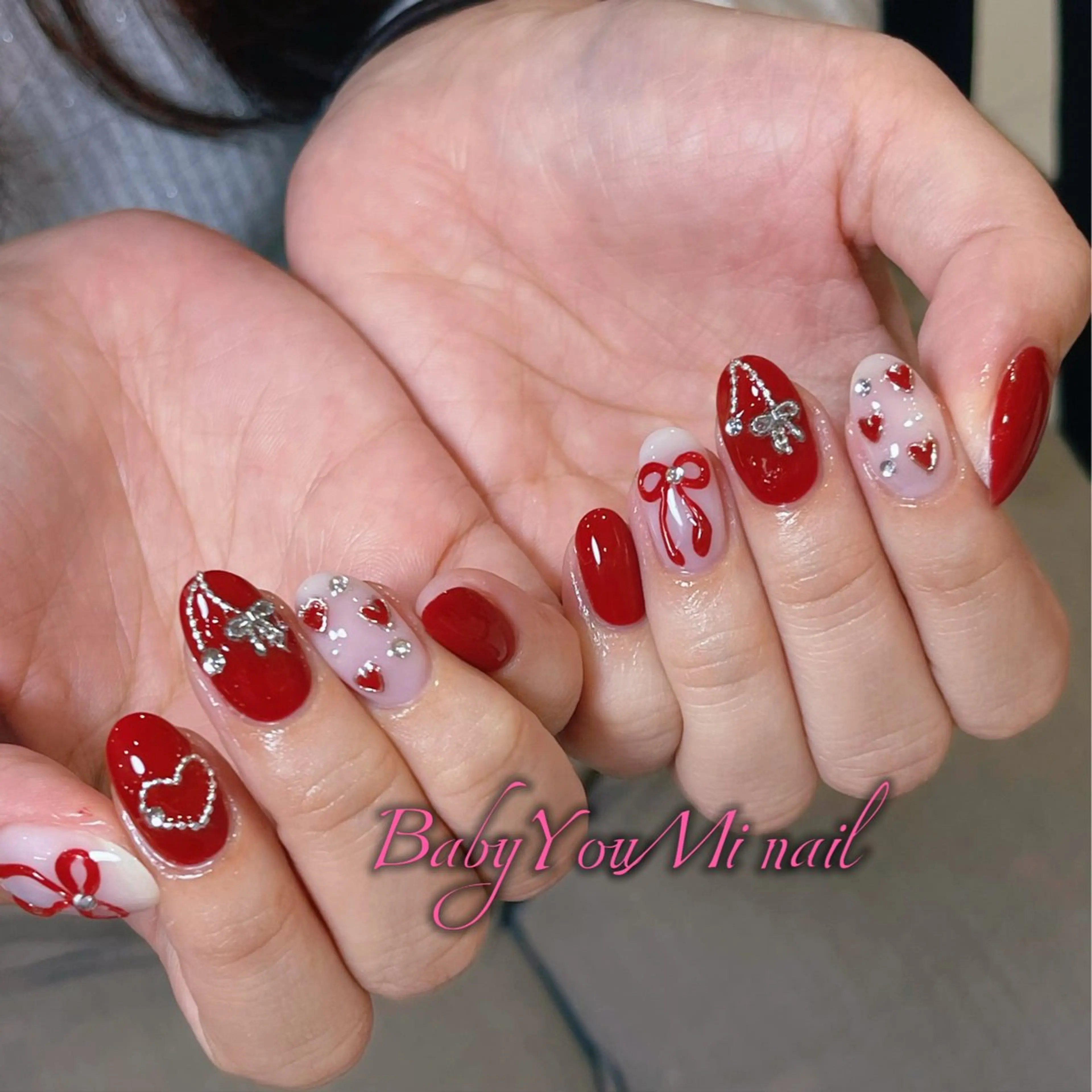 ネイル オーロラネイル フラワーネイル フットネイル フレンチネイル ジェルネイル ハンドネイル BabyYouMi ねねのネイルデザイン