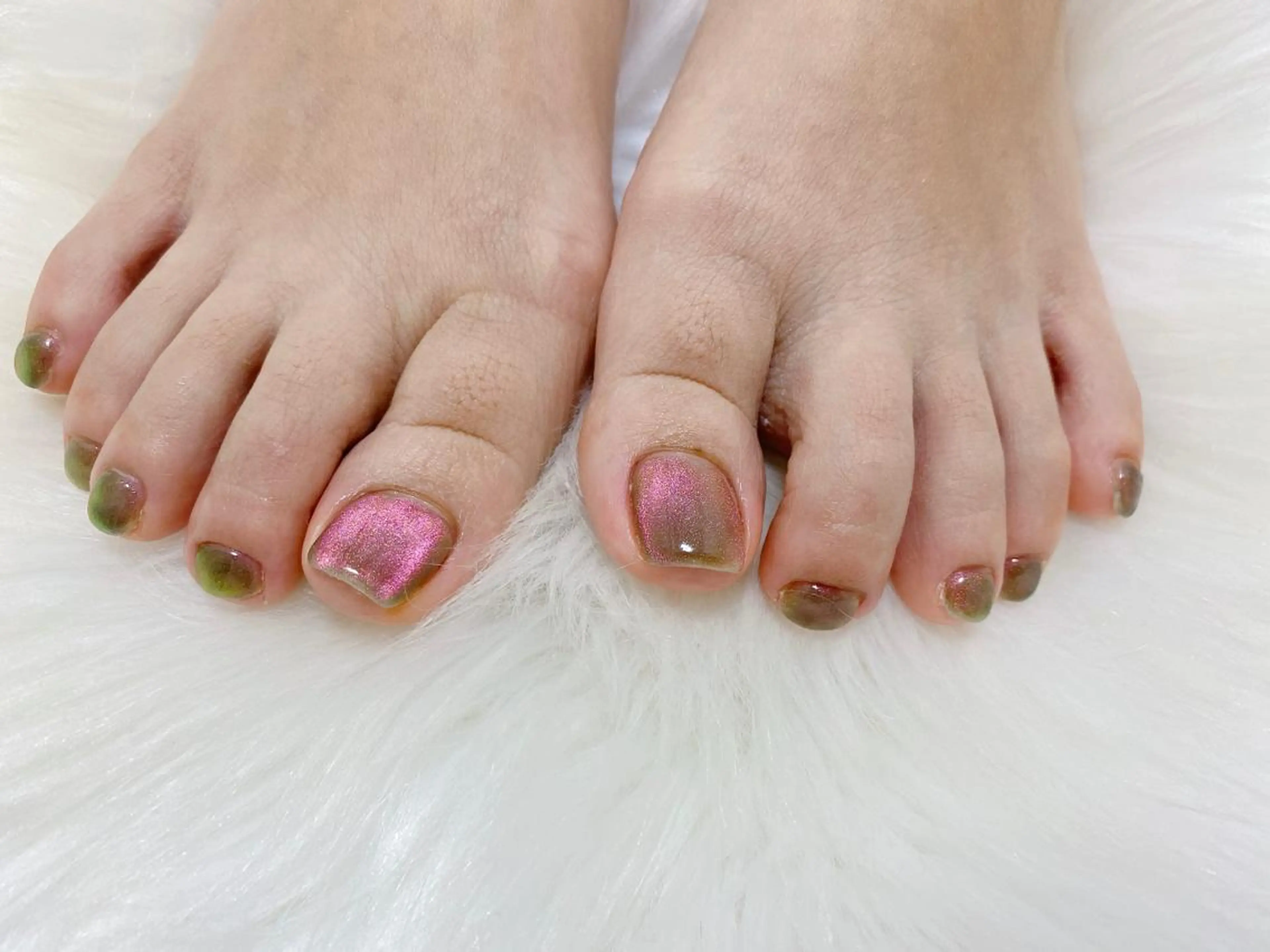 ネイル フットネイル マグネットネイル フットネイル Mogu nail 二子玉川のネイルデザイン