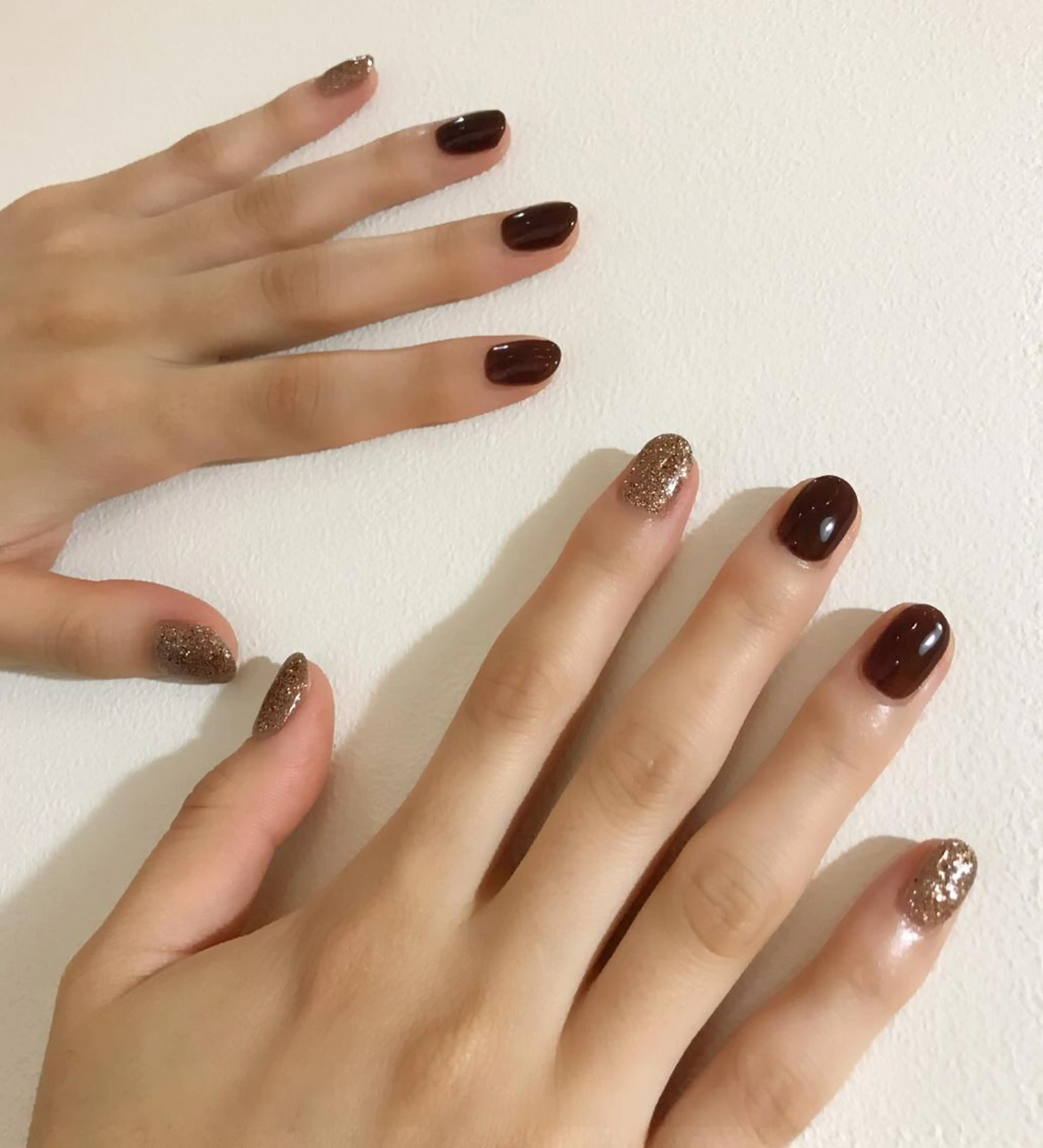 ネイル ワンカラーネイル ストーンネイル ハンドネイル Soeur ネイリストのネイルデザイン