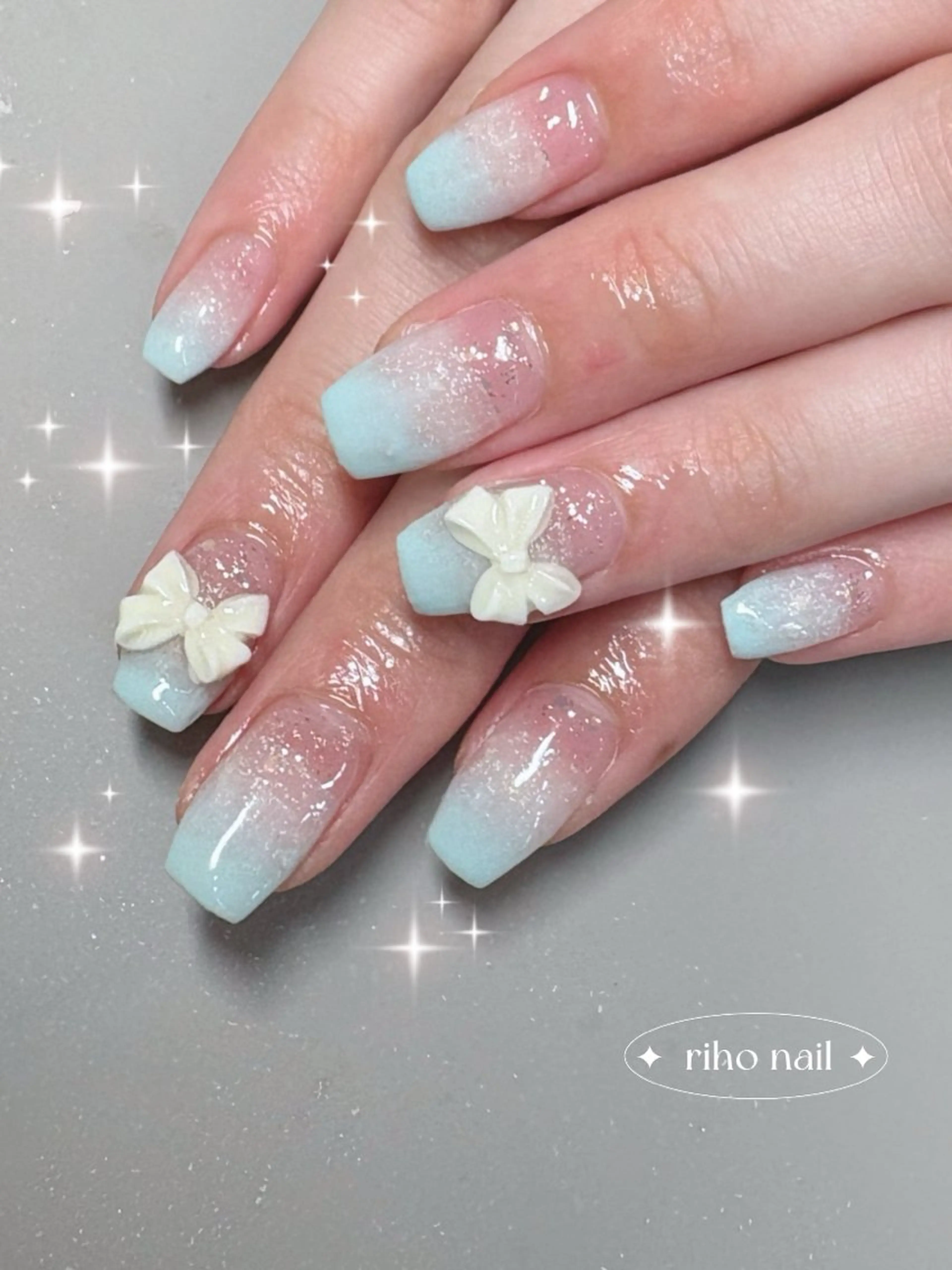 ネイル ラメ(グリッター) ハンドネイル THE BALM Rihoのネイルデザイン