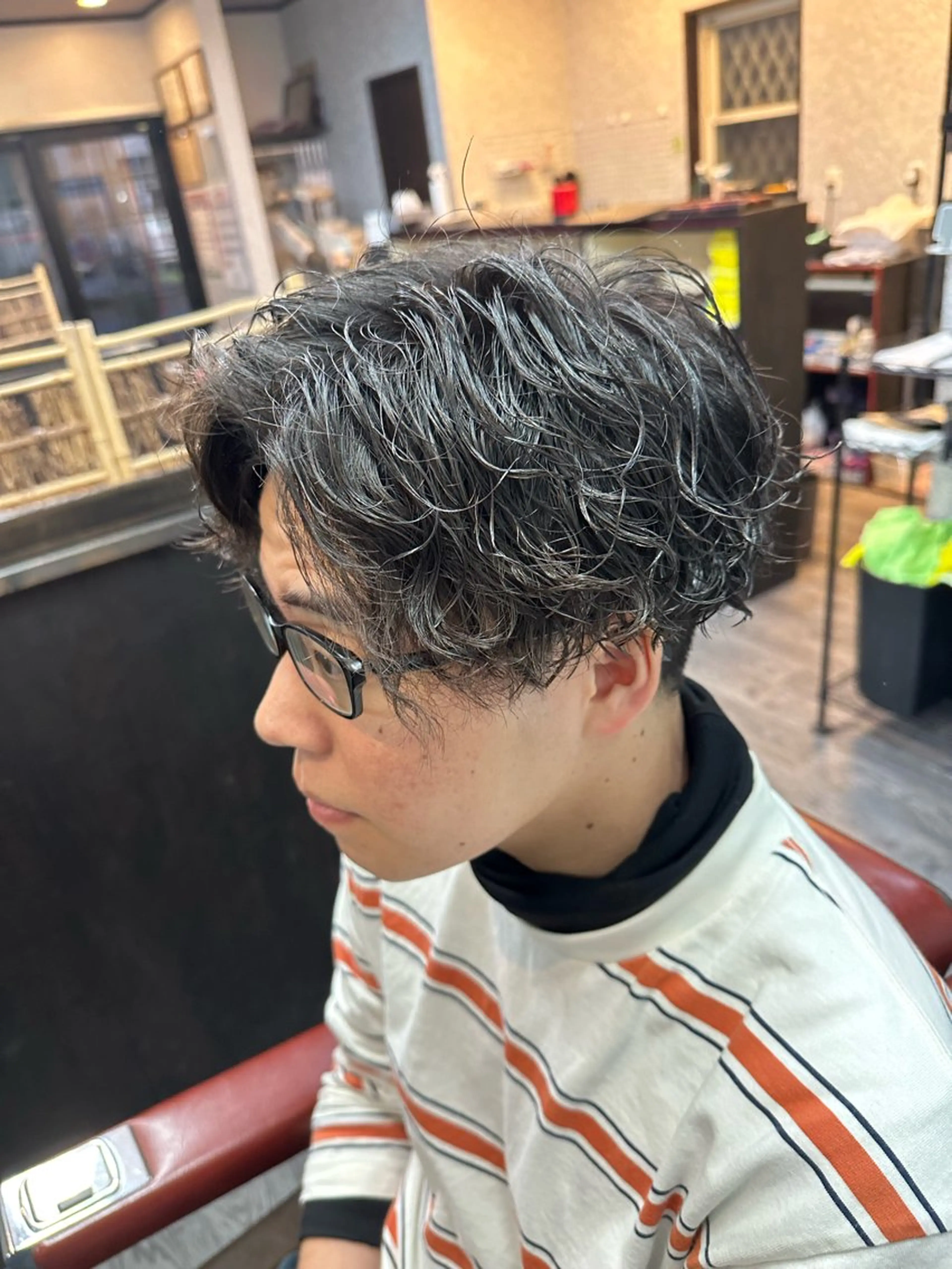 ショート パーマ 田島 颯人のヘアスタイル