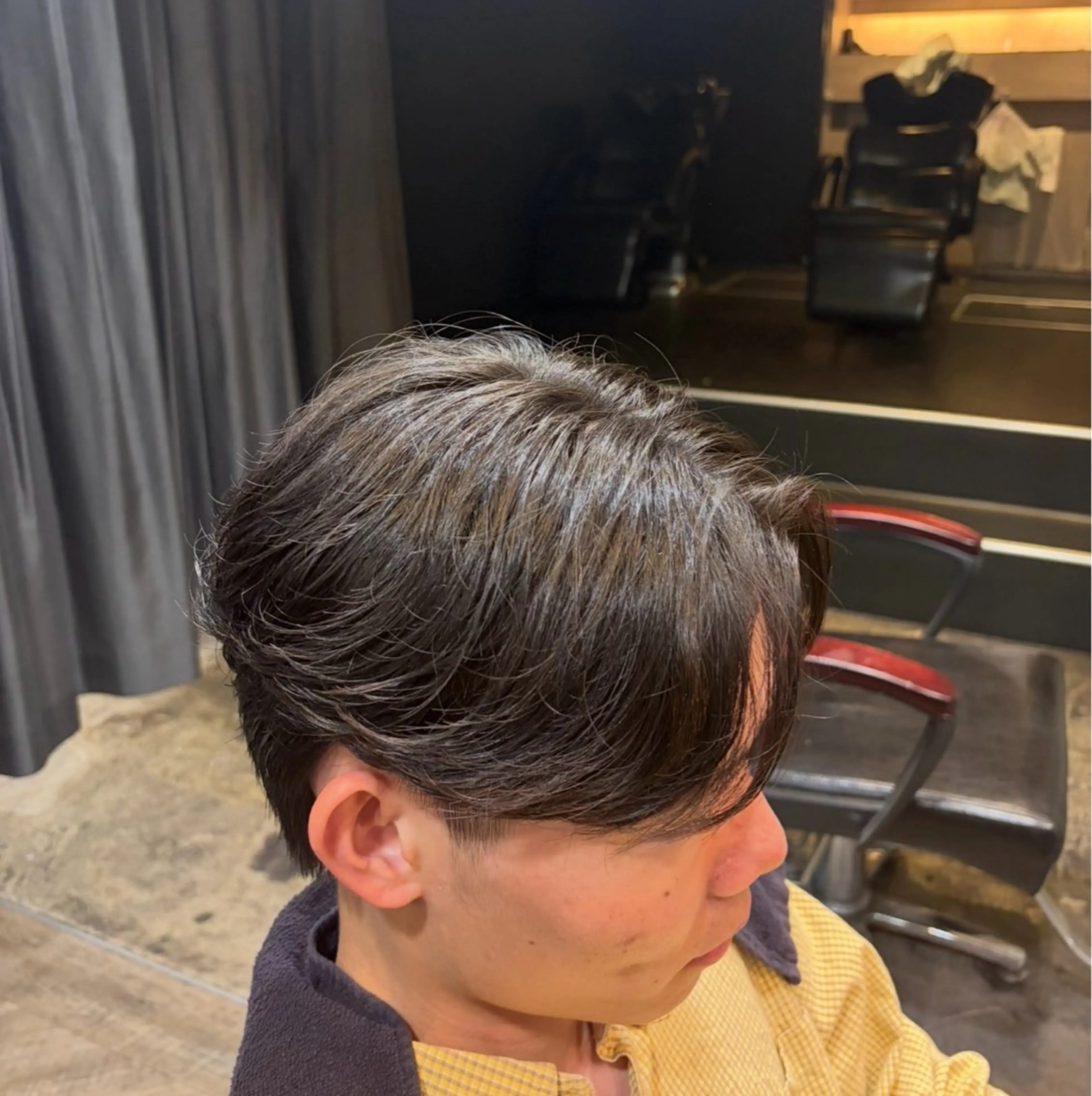 メンズ 縮毛矯正モデル/上村 コウスケのヘアスタイル