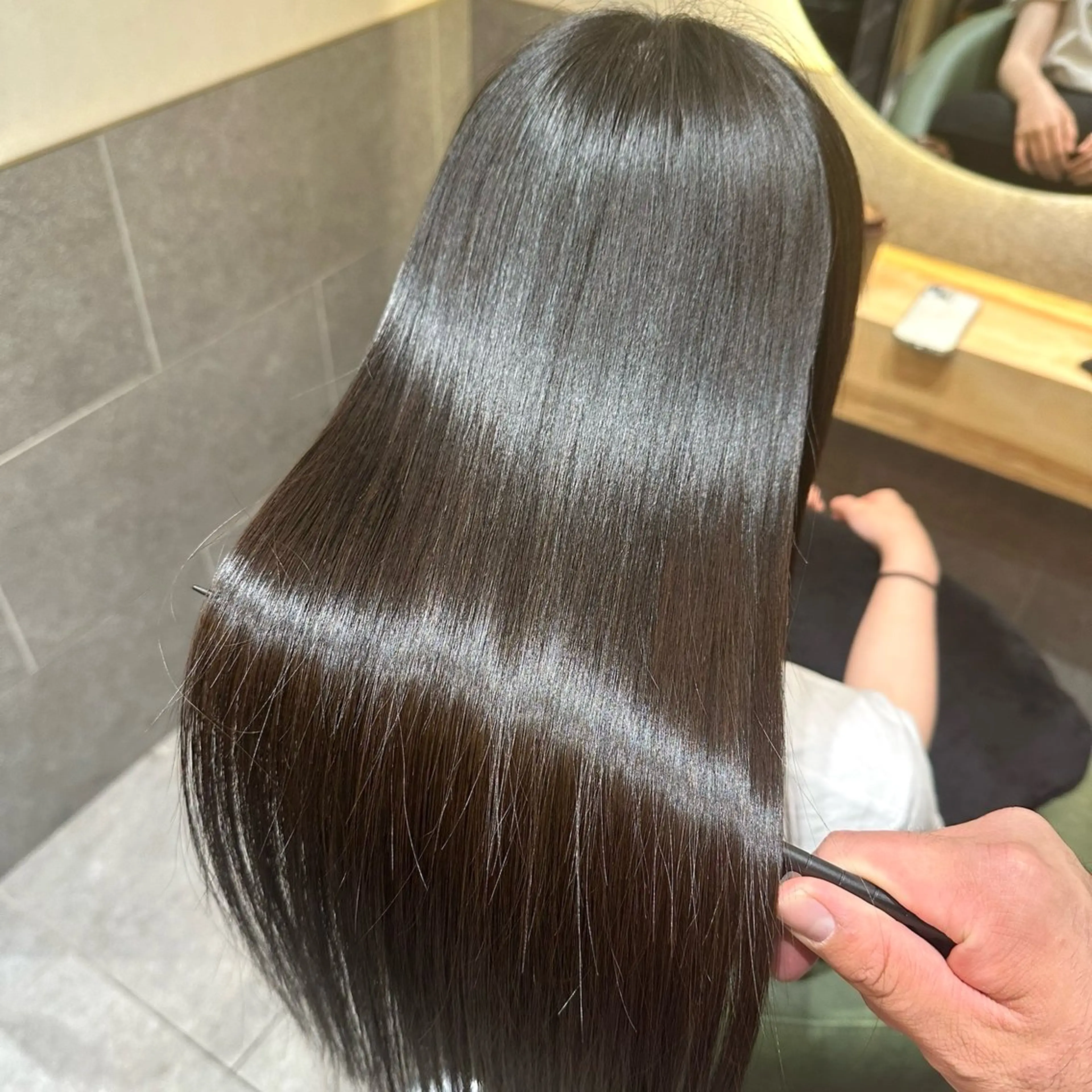 ロング カット 縮毛矯正 🫧縮毛矯正🫧 yuriのヘアスタイル