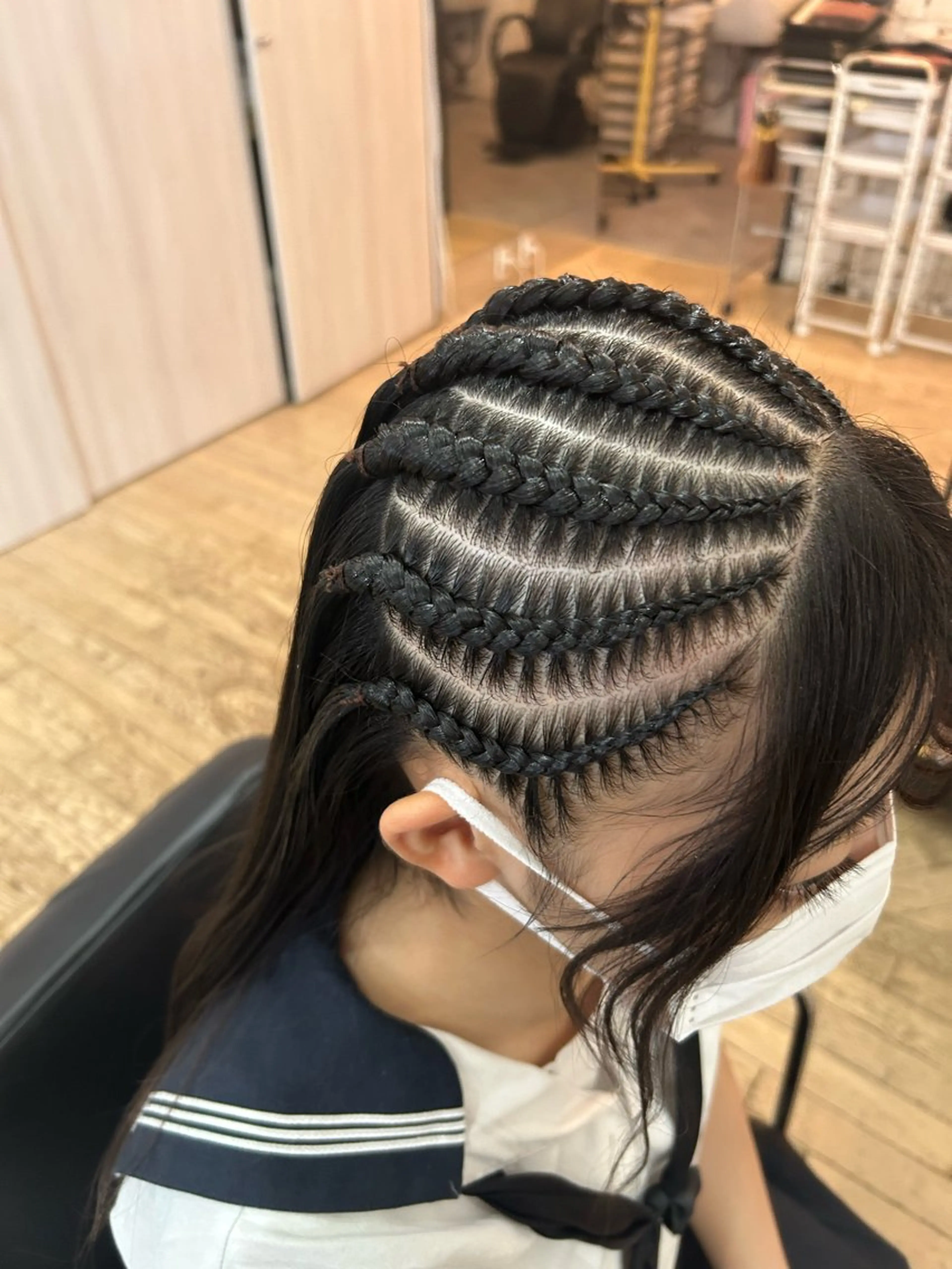 ヘアセット 🌈ブリーチ コーンロウ🌈ENOのヘアスタイル