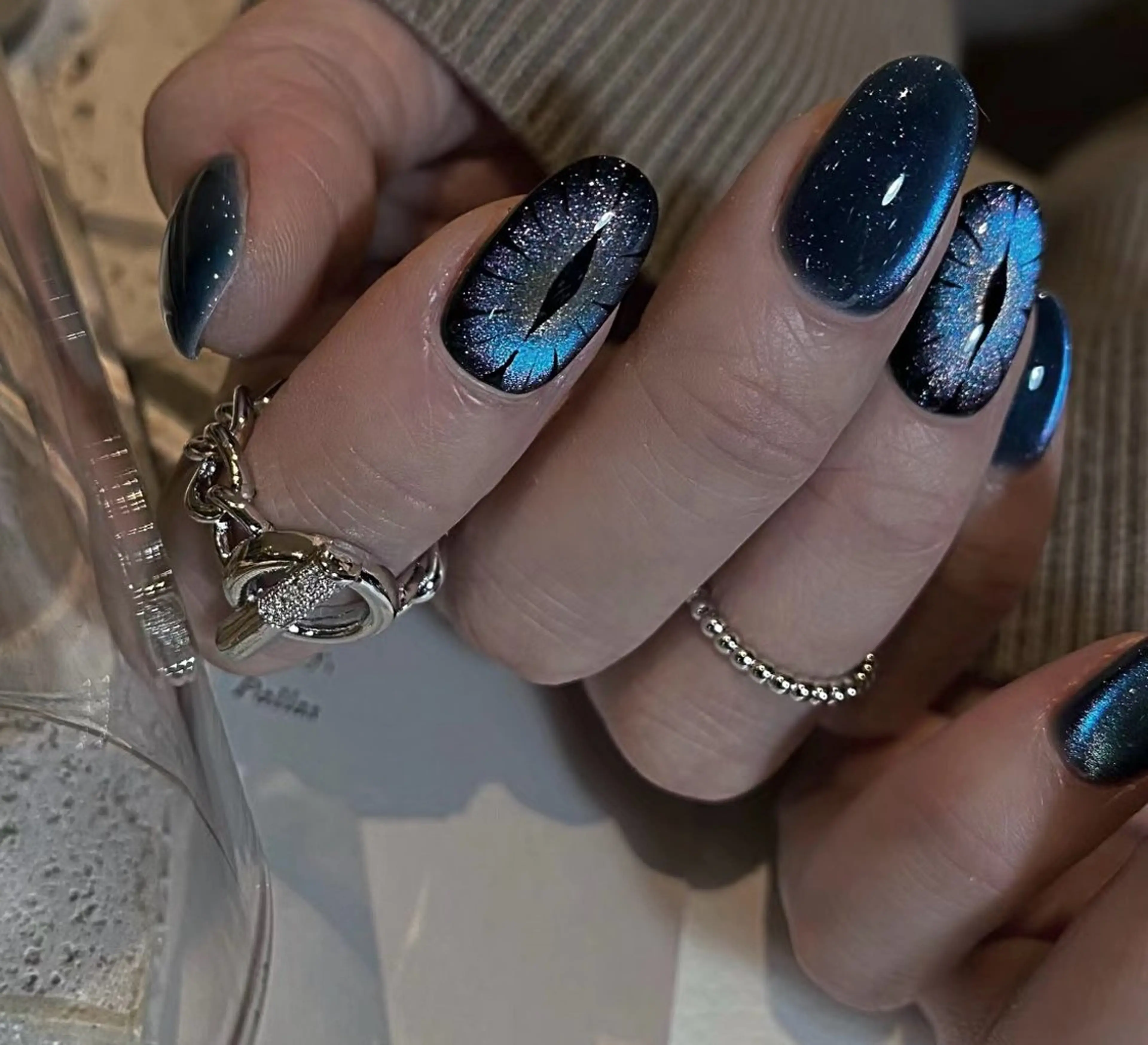 ネイル アートネイル マグネットネイル BabyYouMi nailのネイルデザイン