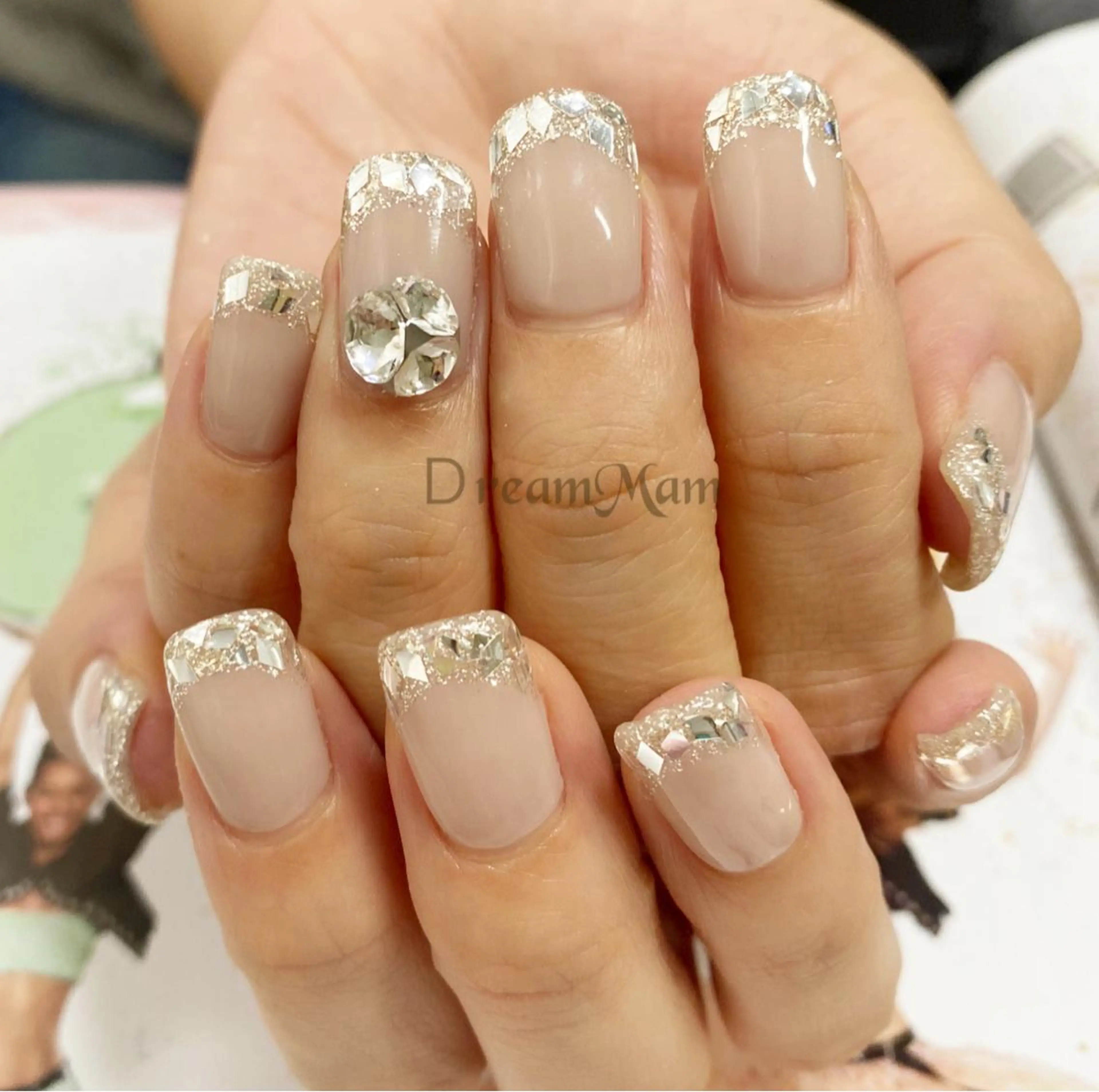 ネイル フレンチネイル ガラスフレンチ Nail Salon Ｄream Mamのネイルデザイン