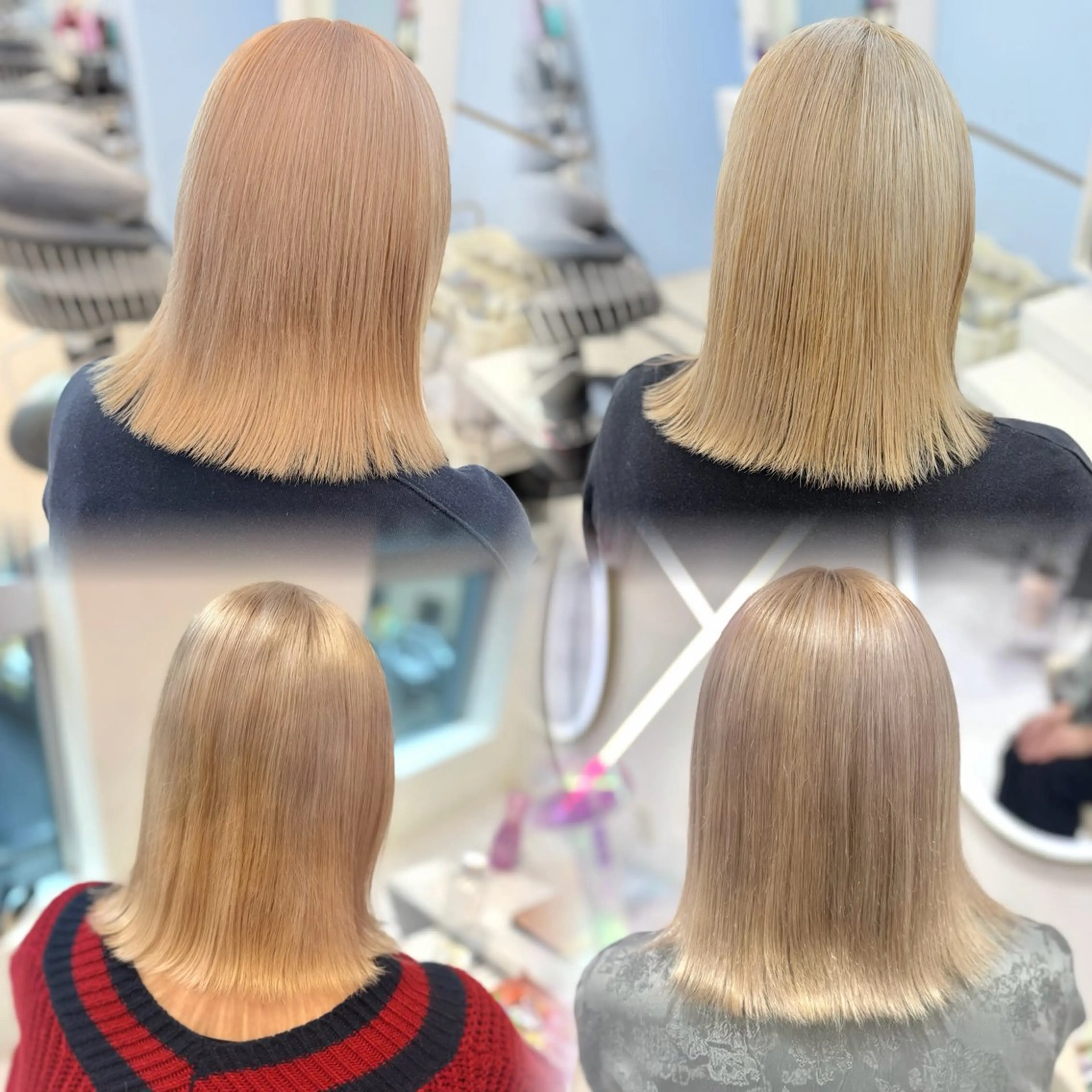 ミディアム カラー ヘアカラー Ayu🍯/栄/ブ リーチカラー/ヘアメのヘアスタイル