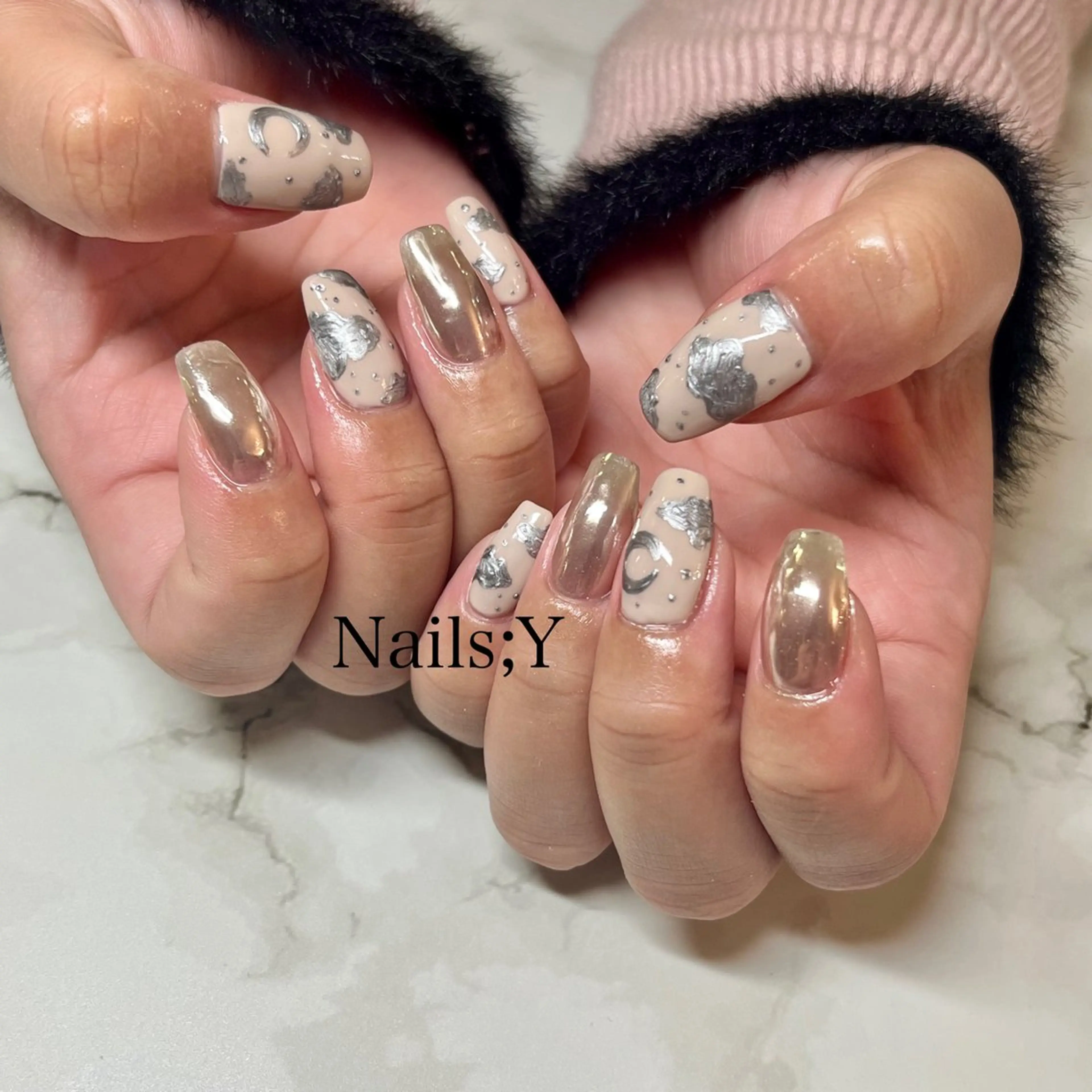 ネイル アートネイル ジェルネイル パラジェル ハンドネイル yo koのネイルデザイン